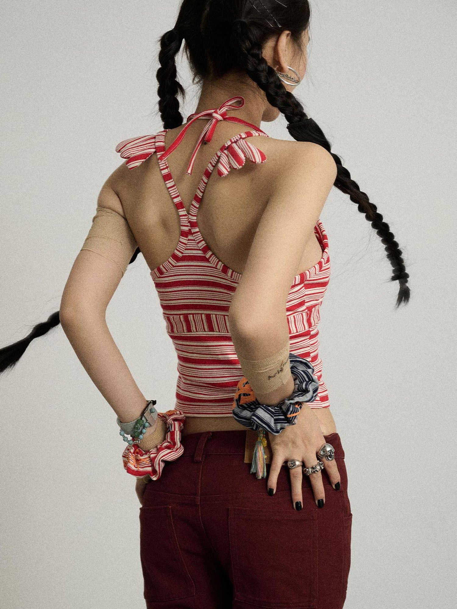 Achihara Stripey Watermelon Breeze Sleeveless Top