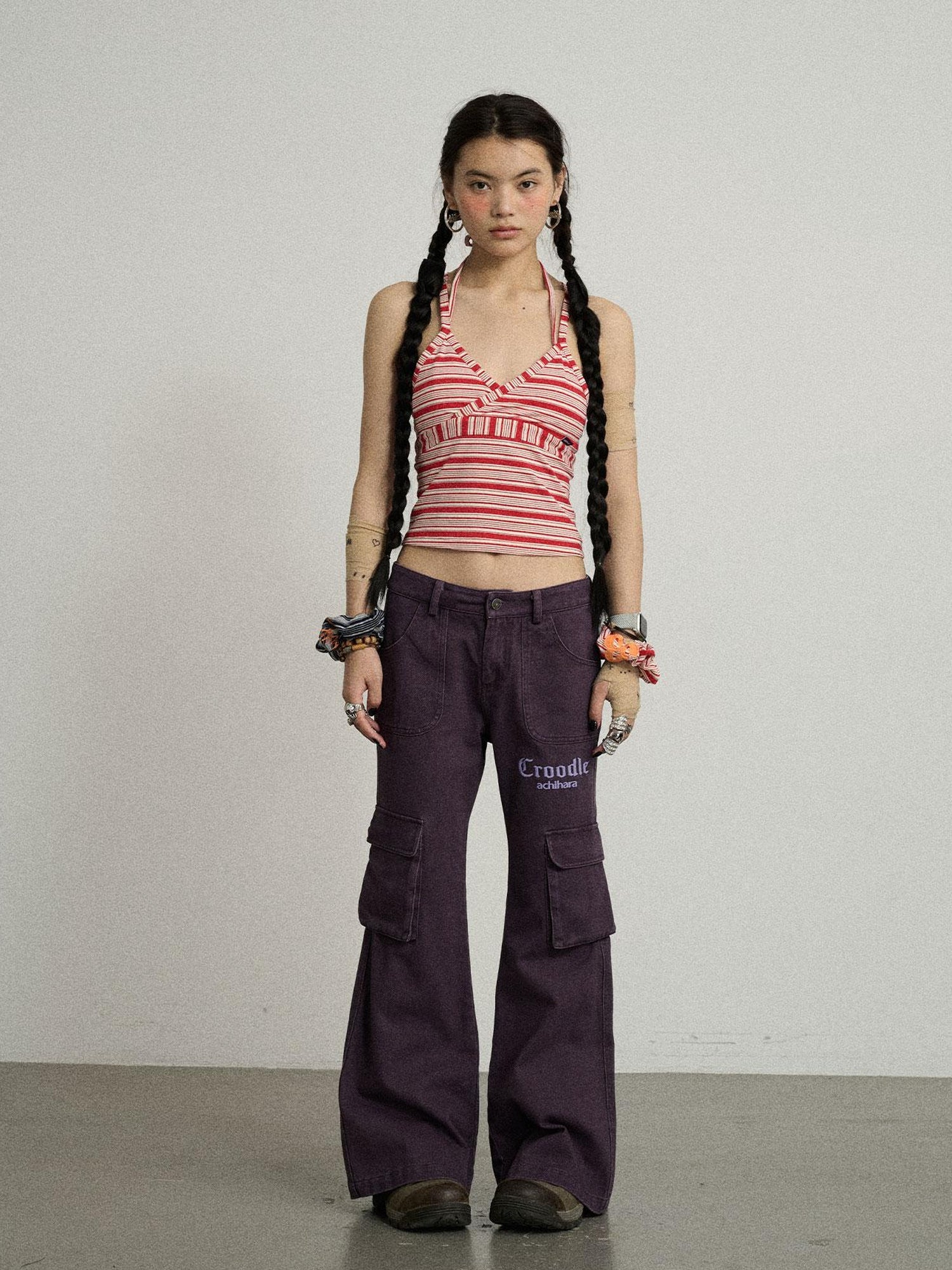 Achihara Stripey Watermelon Breeze Sleeveless Top