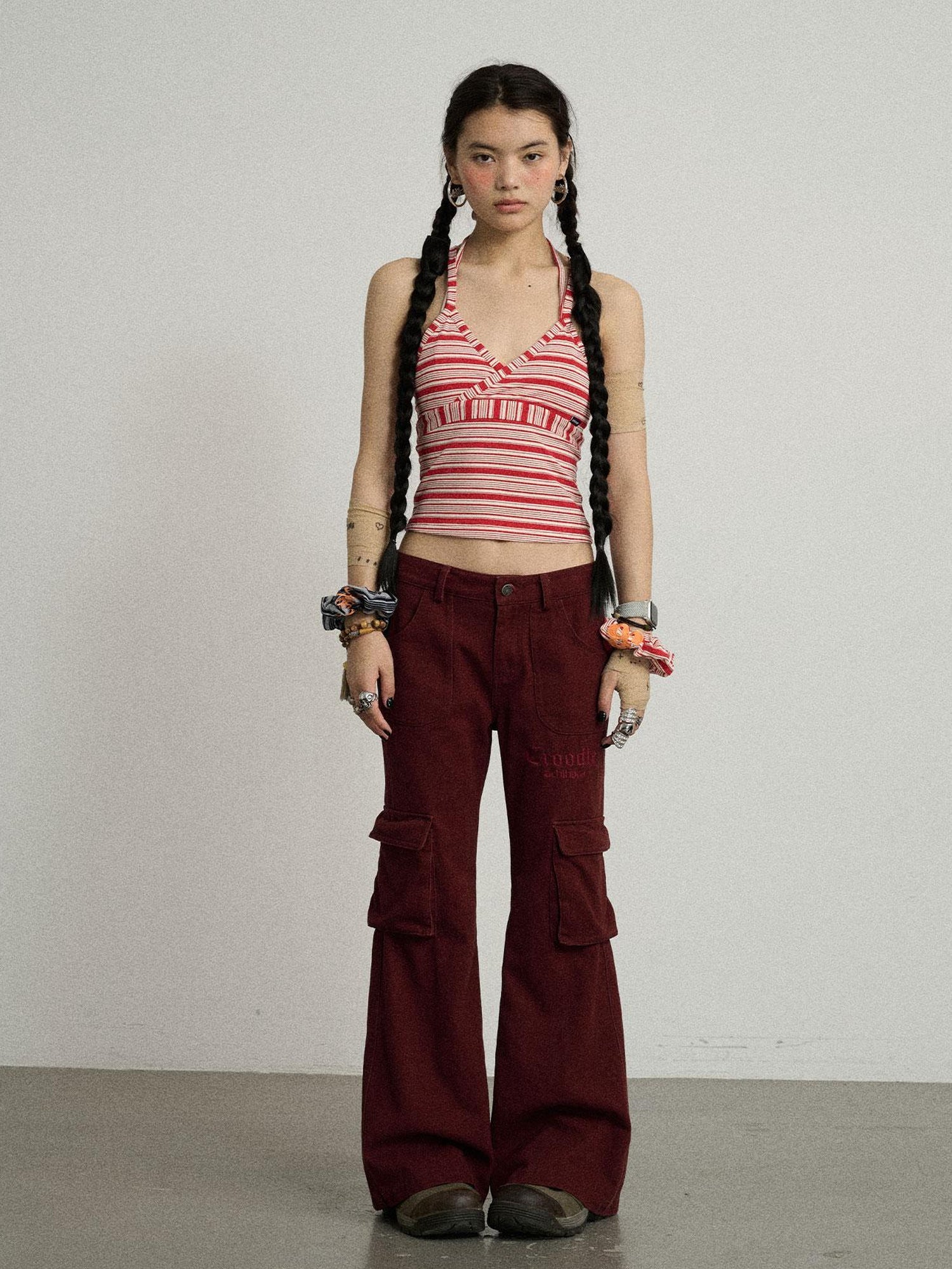Achihara Stripey Watermelon Breeze Sleeveless Top