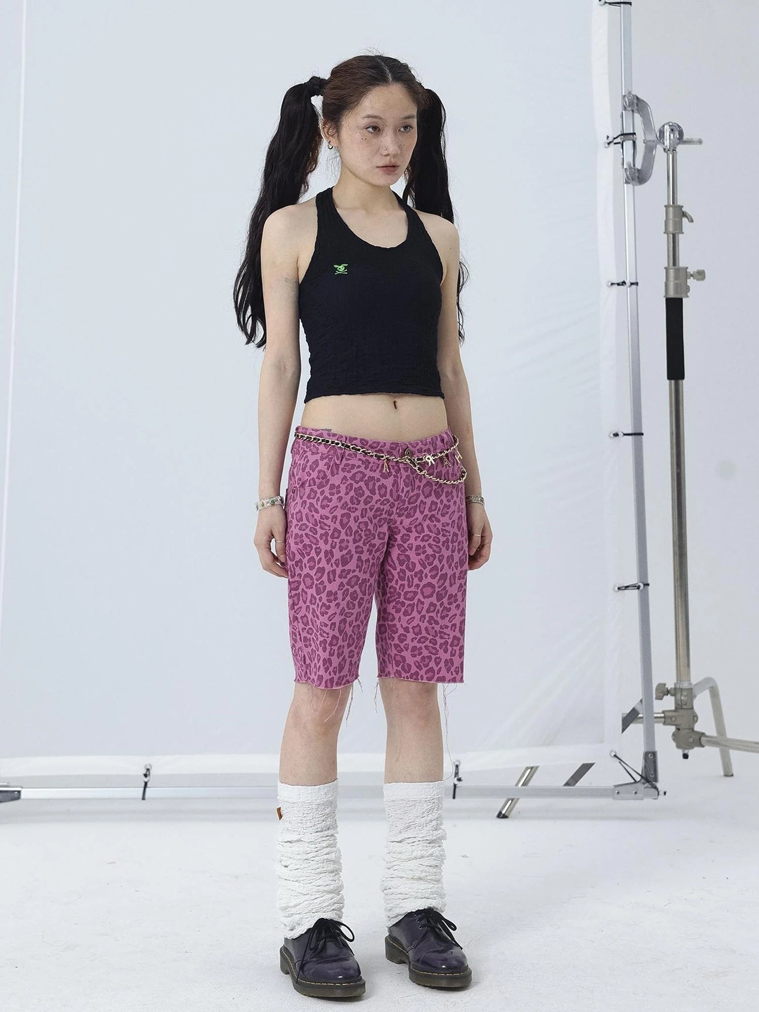 Summer Black Cropped Bubble Sleeve T-shirt Round Neck Top