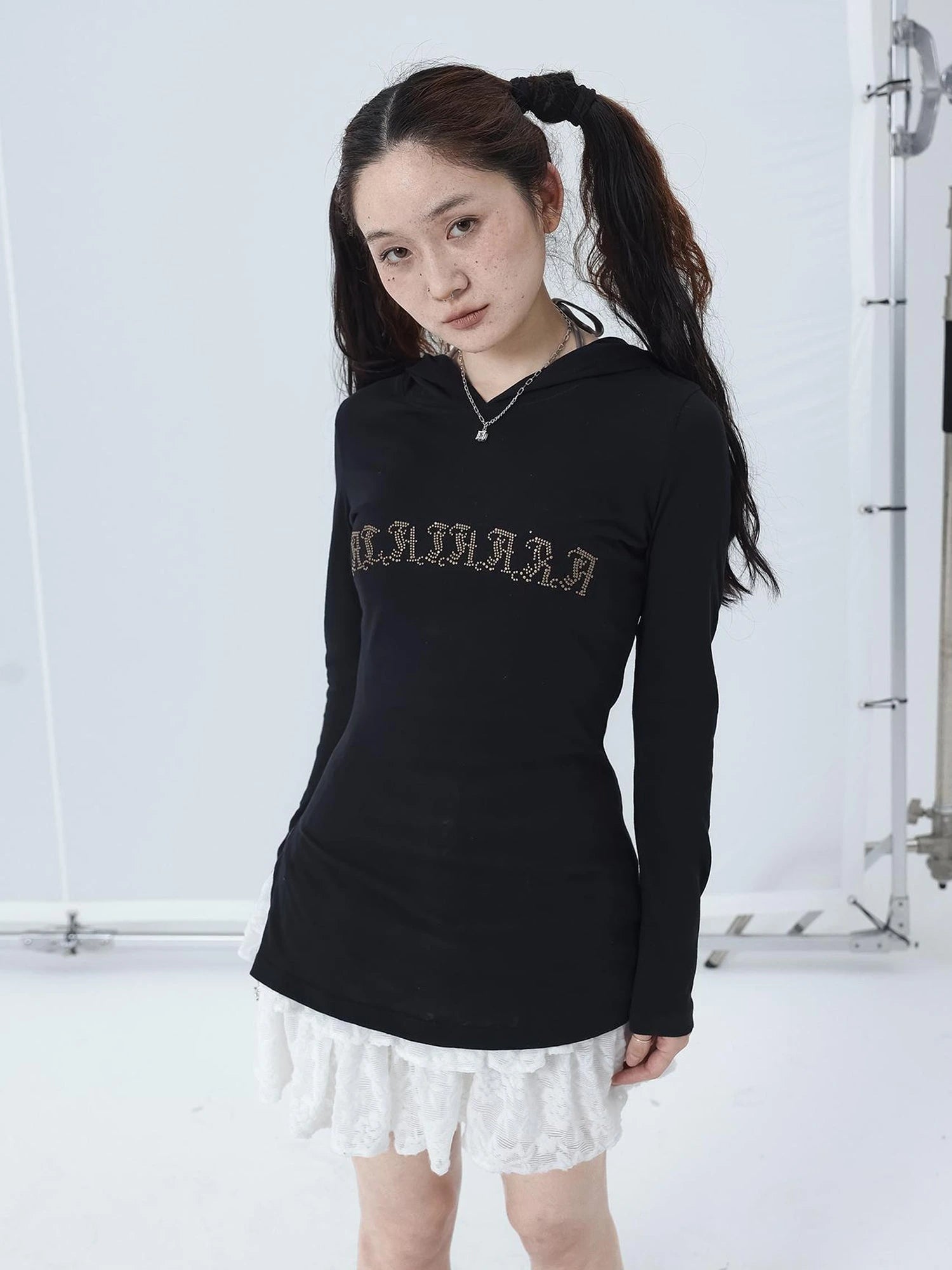 Summer Cool Long Sleeve Hooded Split Hem T Shirt