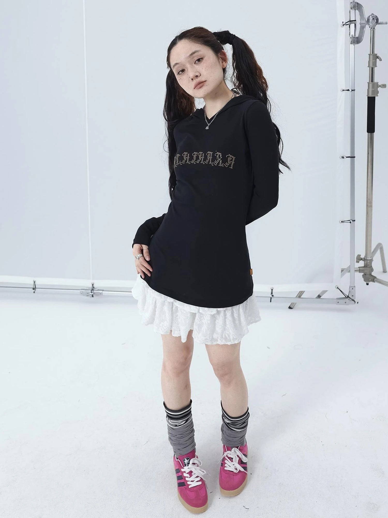 Summer Cool Long Sleeve Hooded Split Hem T Shirt