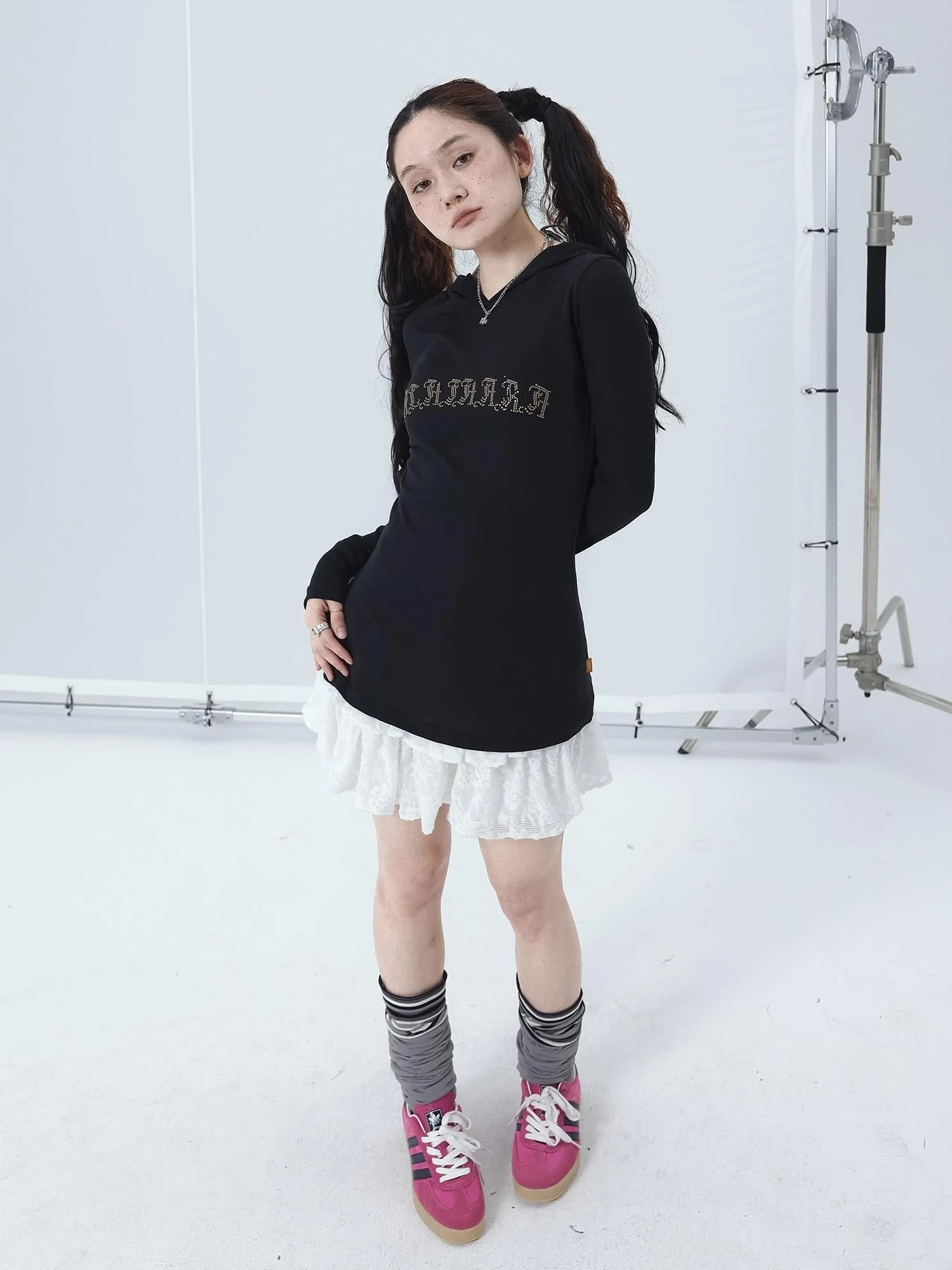 Summer Cool Long Sleeve Hooded Split Hem T Shirt