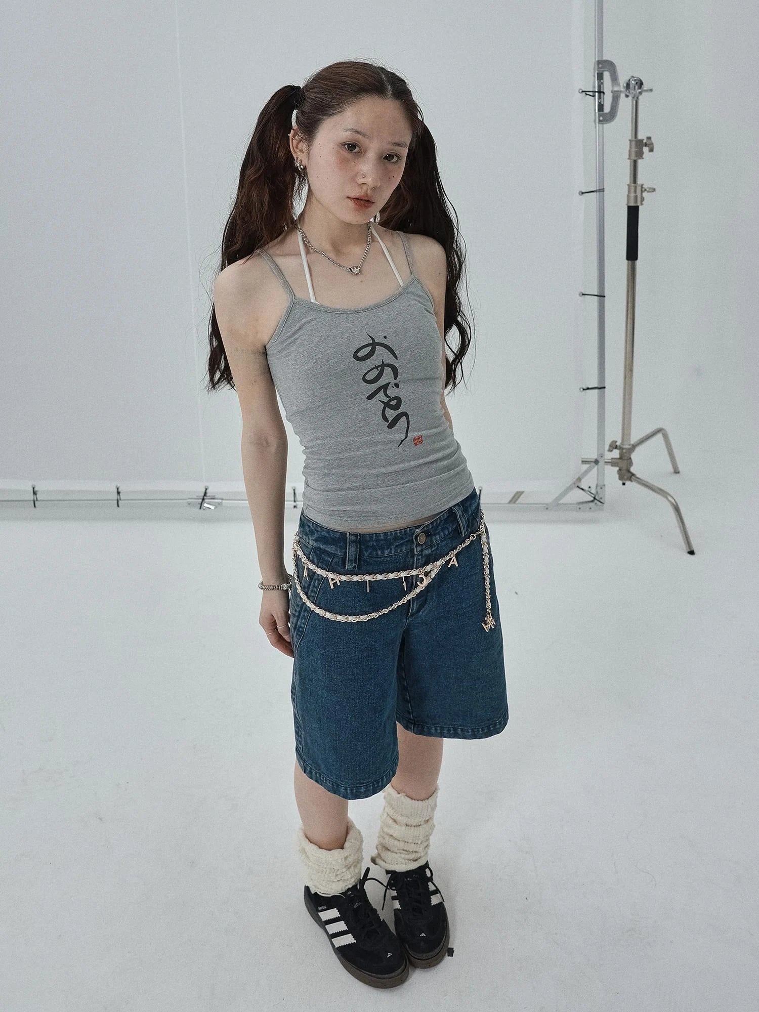 Summer Slim Fit Tee With Calligraphy Blessing