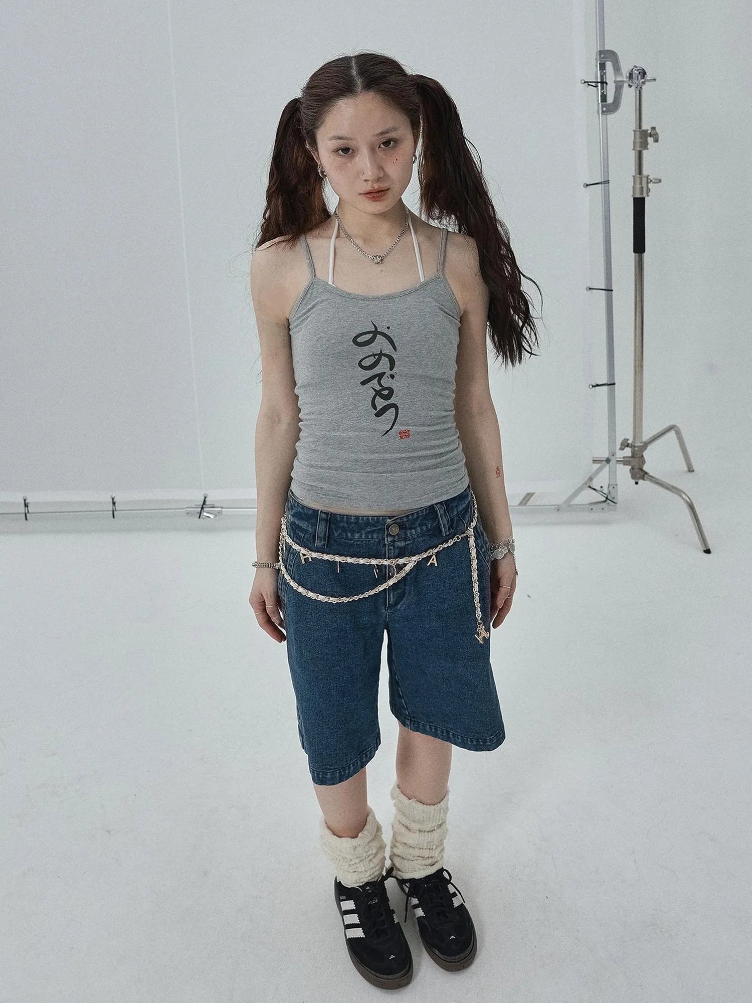 Summer Slim Fit Tee With Calligraphy Blessing