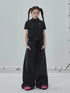 Summer Stand Collar Shirt Jacket In Black & White