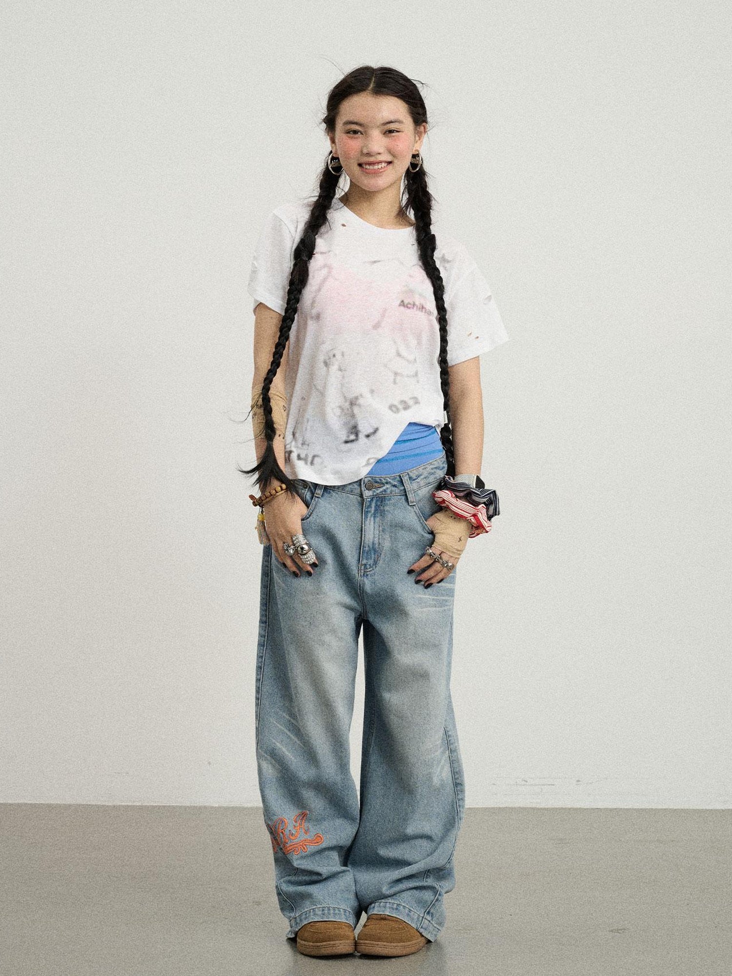 Achihara Summer Sugar Salt Graffiti Tee