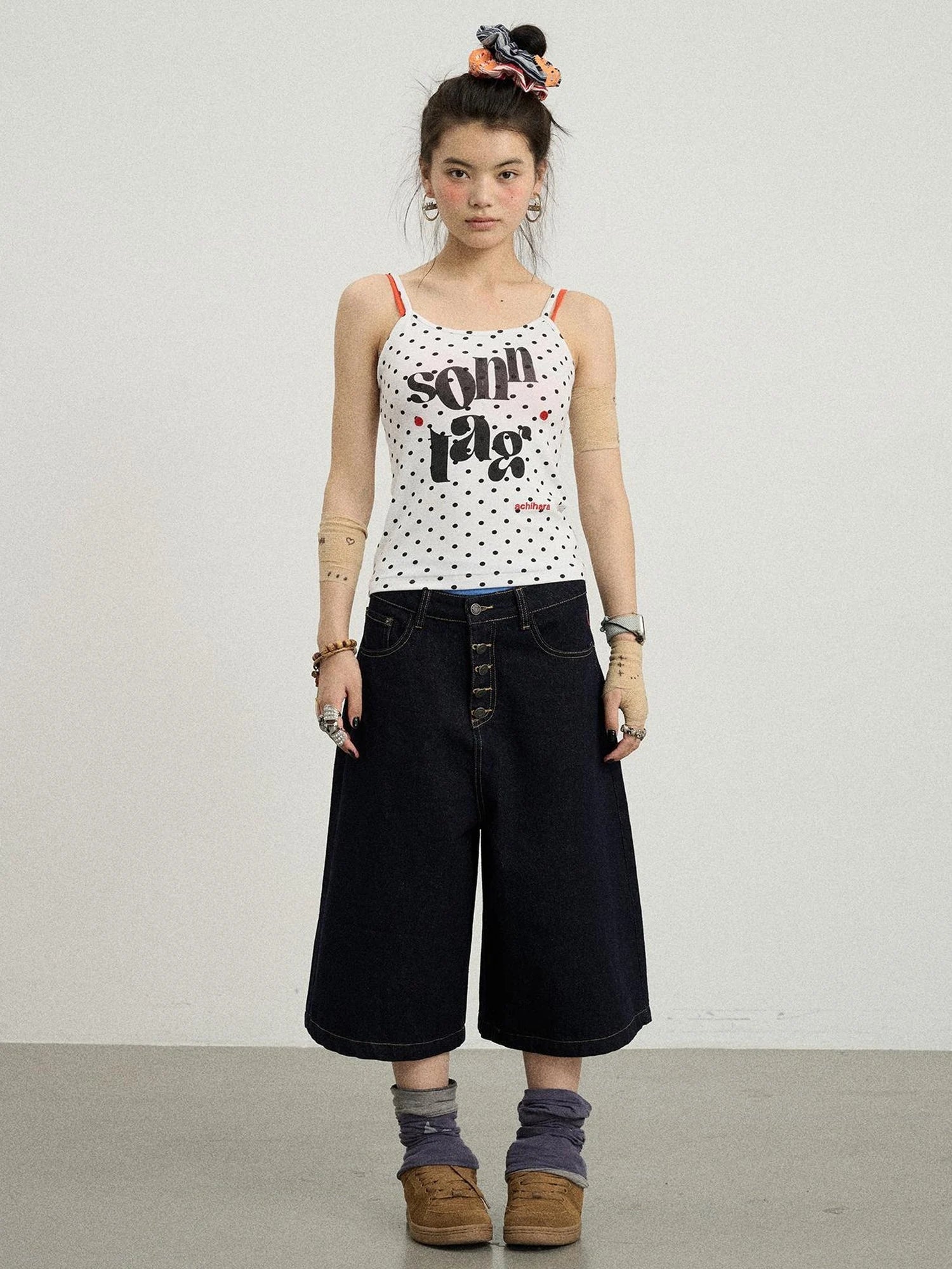 Sunday Polka Dot Sleeveless Top