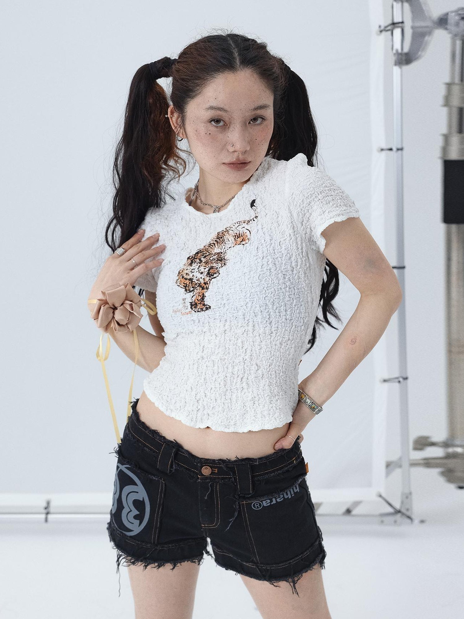 Achihara Sunset Duo Sleeveless Crop Tee