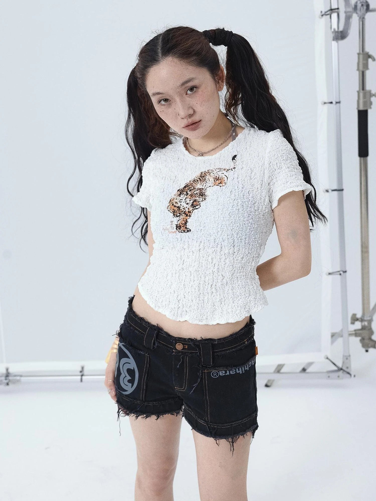 Sunset Duo Sleeveless Crop Tee