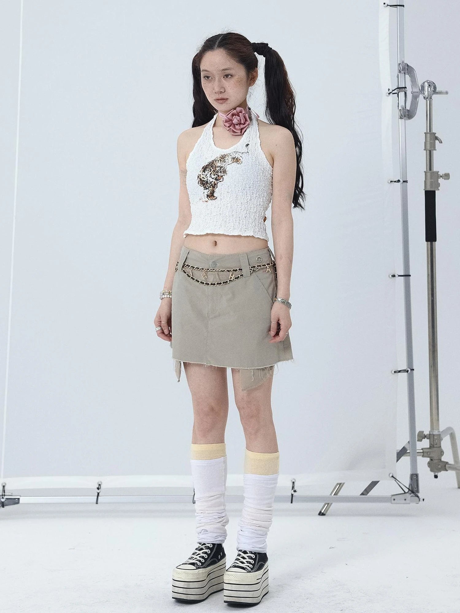Sunset Duo Sleeveless Crop Tee