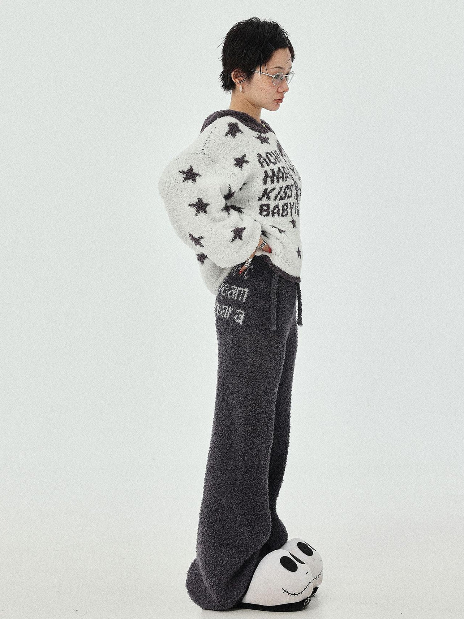 Achihara Sweet Dream Coral Fleece Pajama Set
