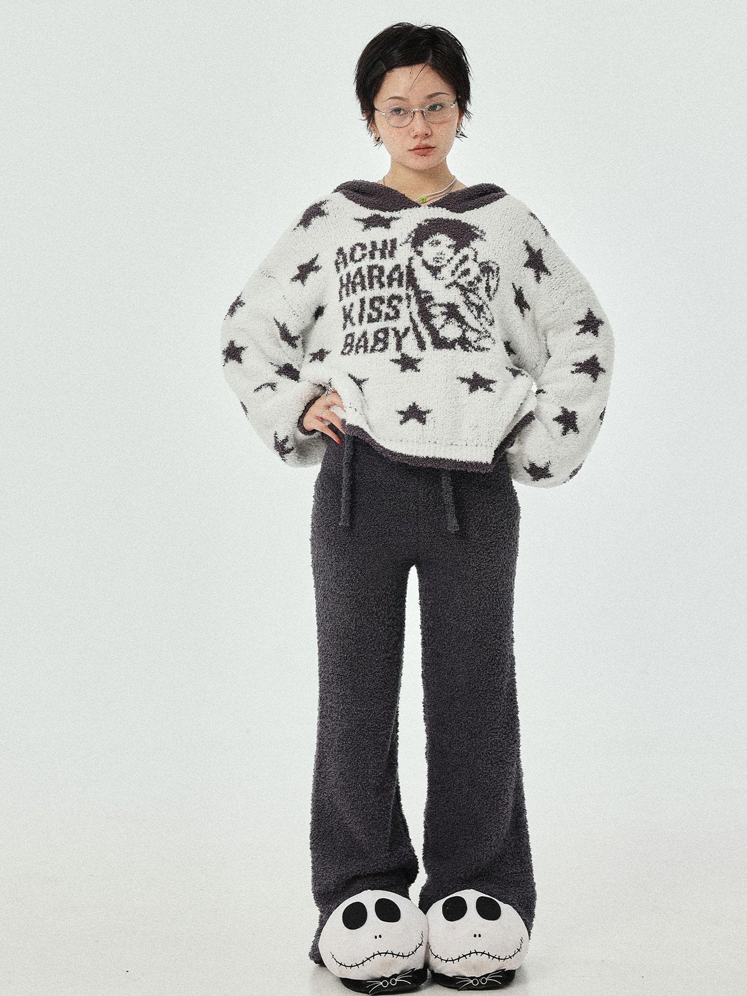Achihara Sweet Dream Coral Fleece Pajama Set