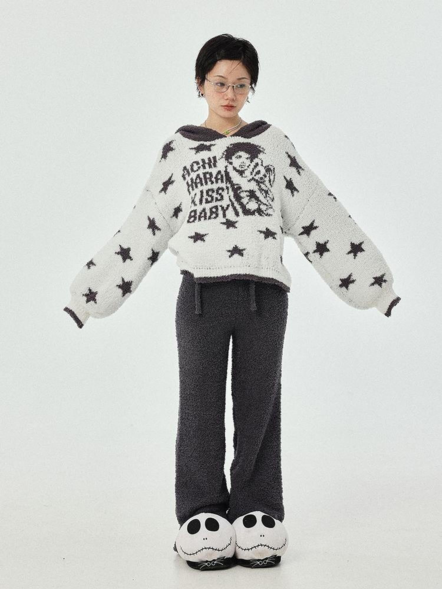 Achihara Sweet Dream Coral Fleece Pajama Set