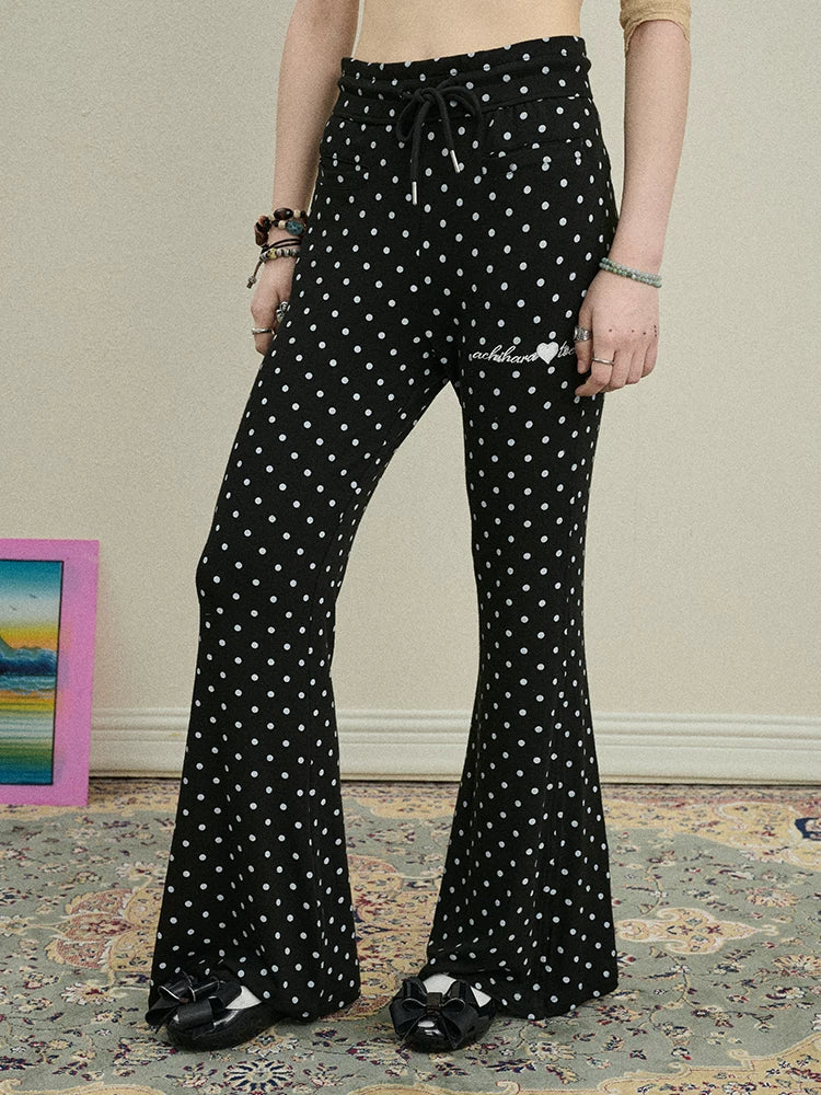 Achihara Toee Flared Knit Pants-1