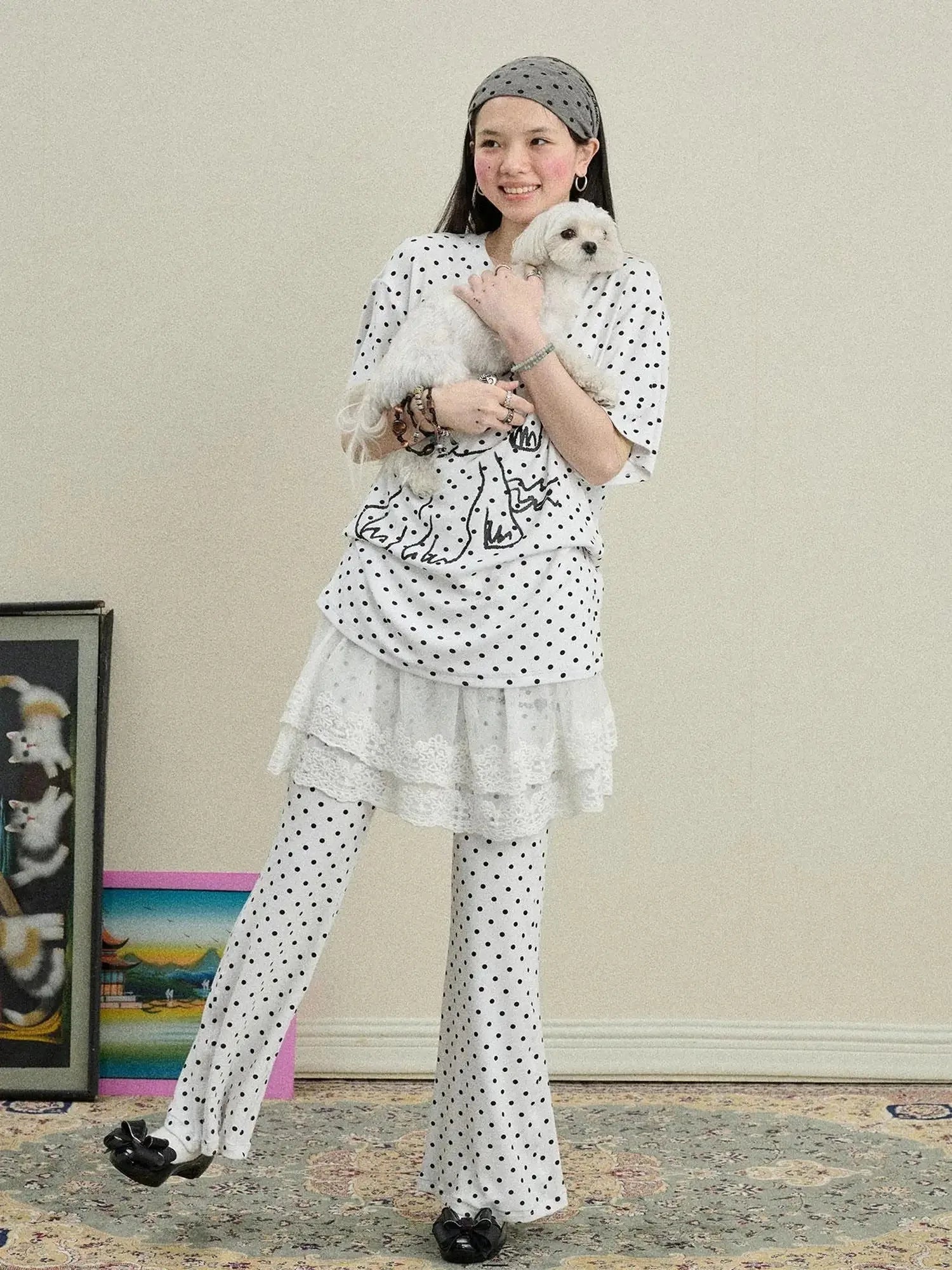 Toee Flared Knit Pants