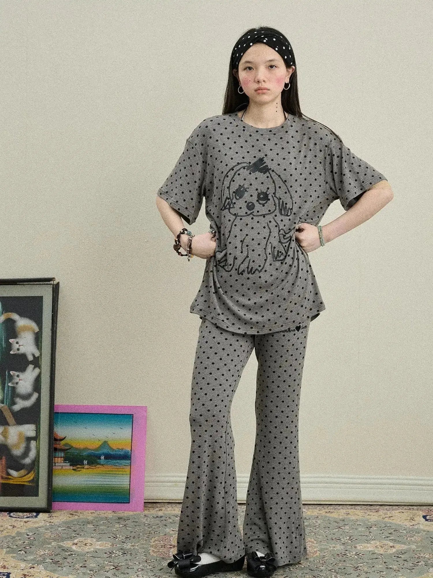 Toee Flared Knit Pants