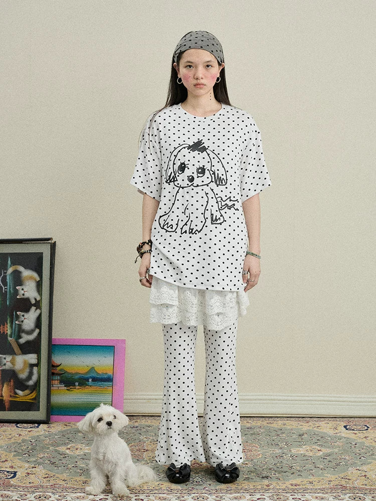 Achihara Toee Flared Knit Pants-3