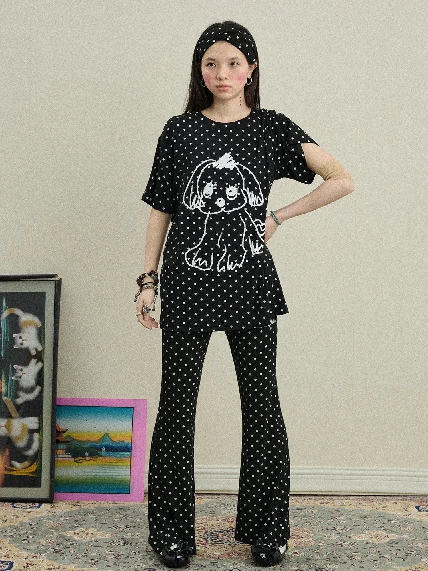Toee Flared Knit Pants