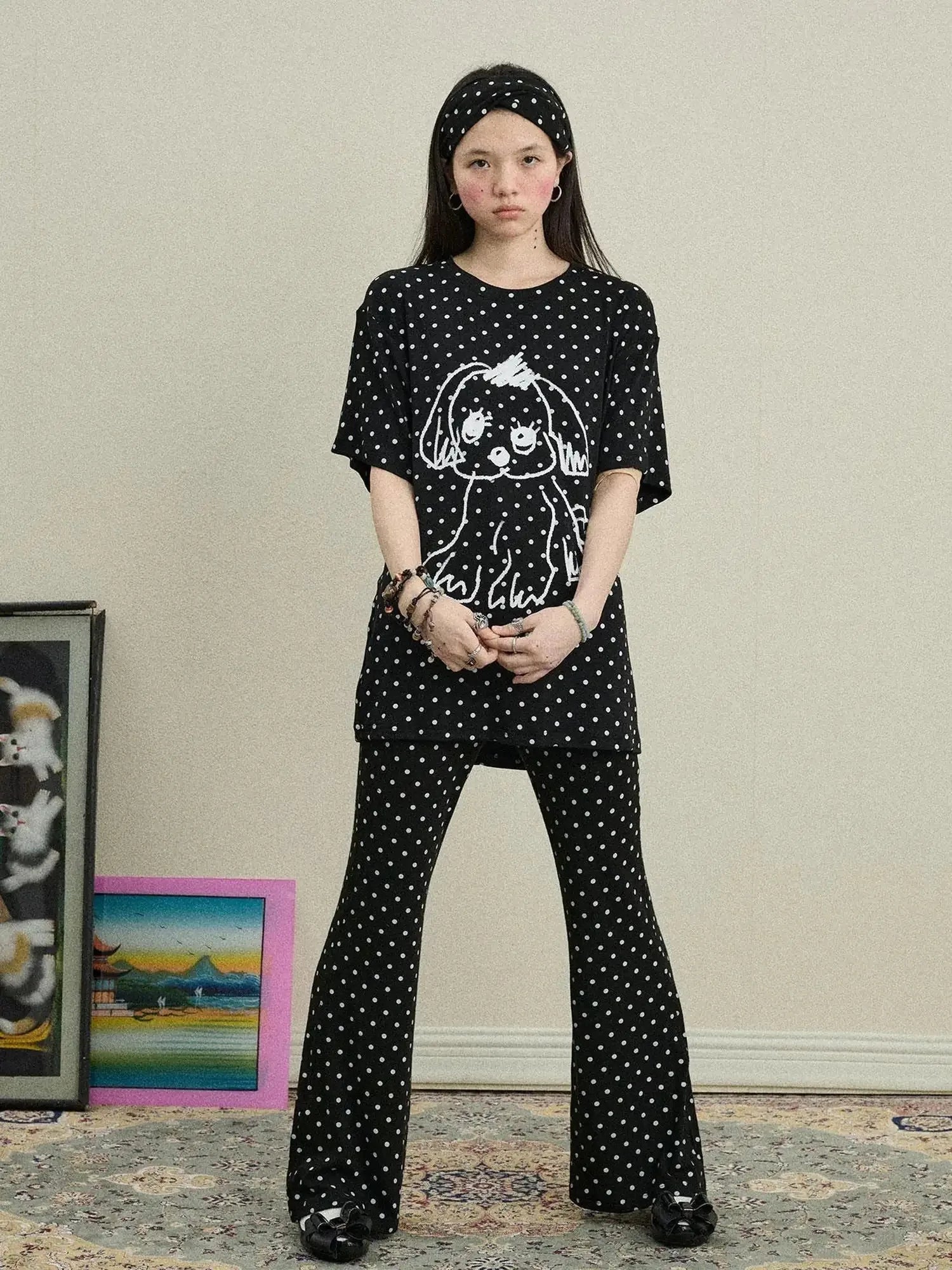 Toee Flared Knit Pants