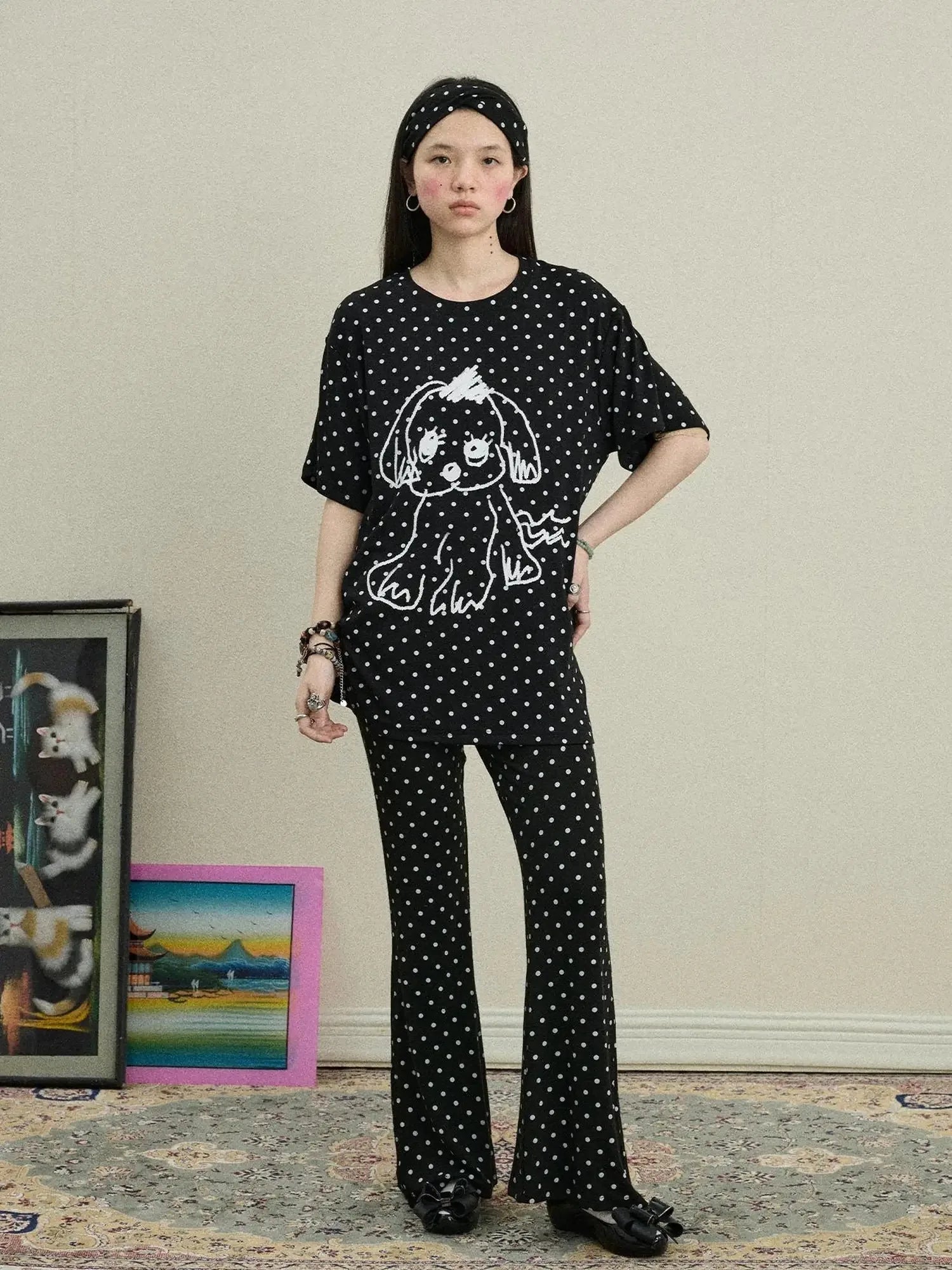 Toee Graphic Print Relaxed Fit Knit T Shirt