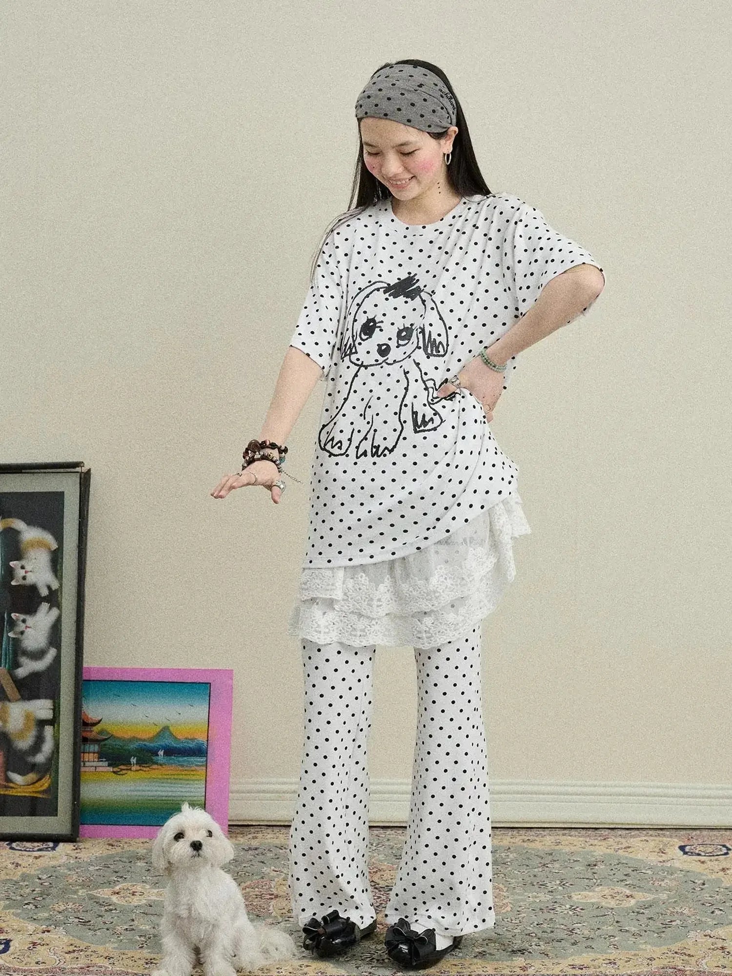 Toee Graphic Print Relaxed Fit Knit T Shirt