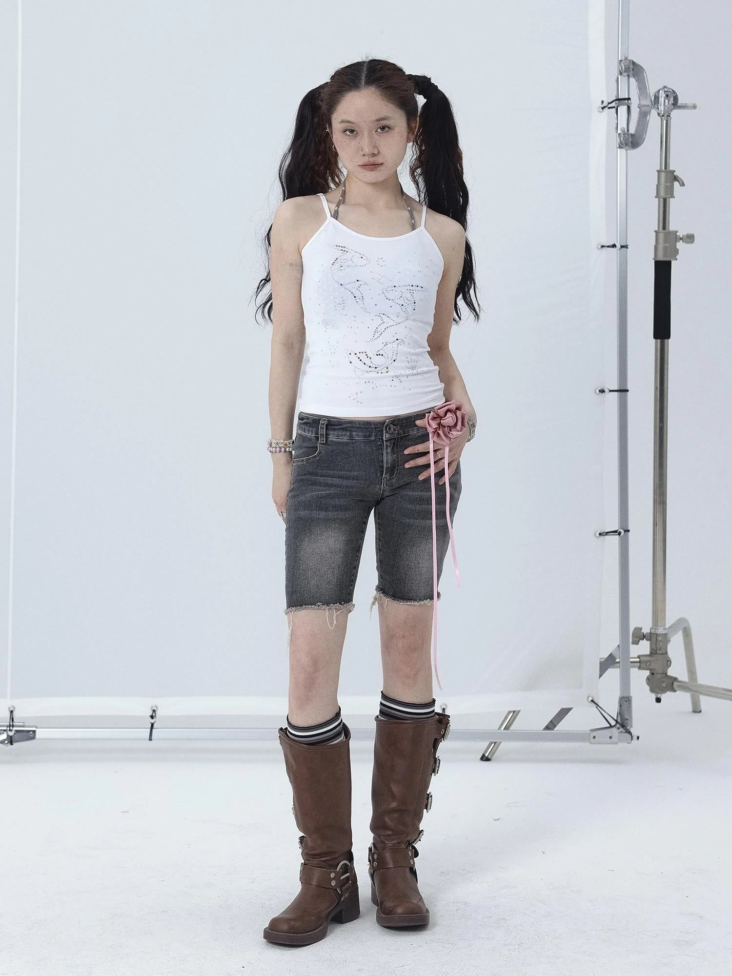 Tomboy Wash Denim Shorts