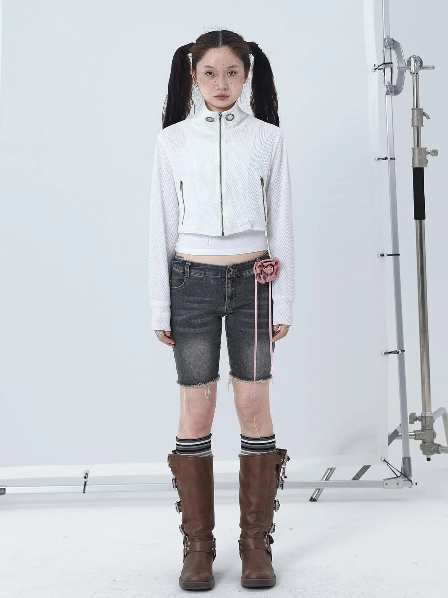Tomboy Wash Denim Shorts