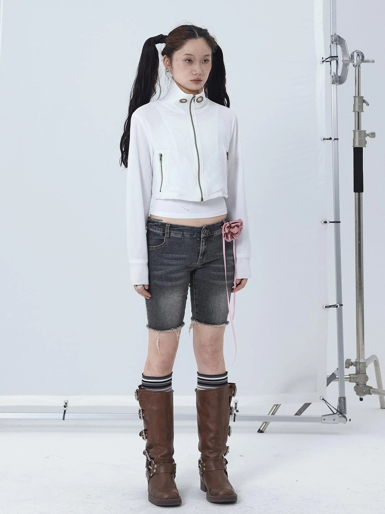 Tomboy Wash Denim Shorts