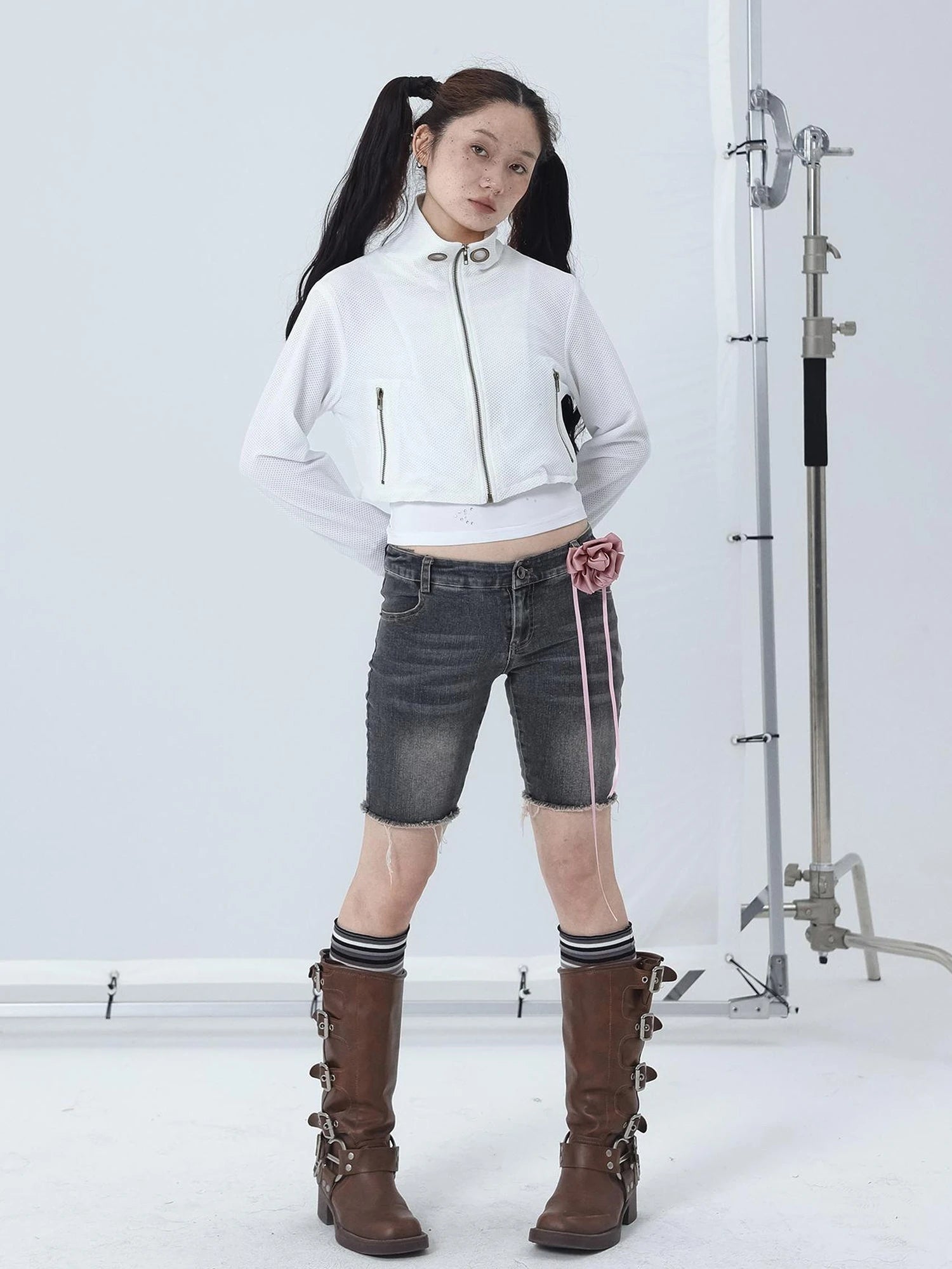 Tomboy Wash Denim Shorts