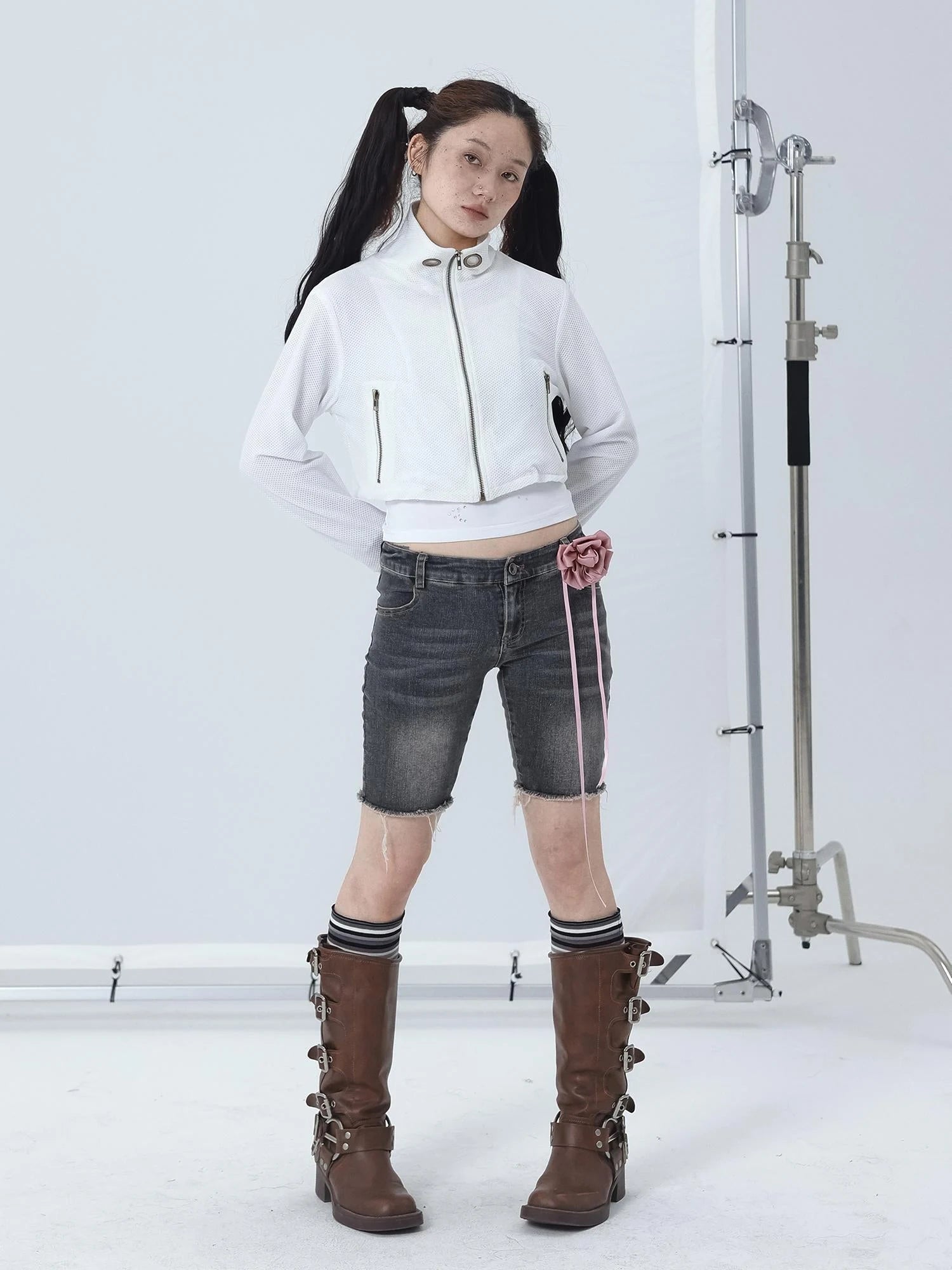 Tomboy Wash Denim Shorts
