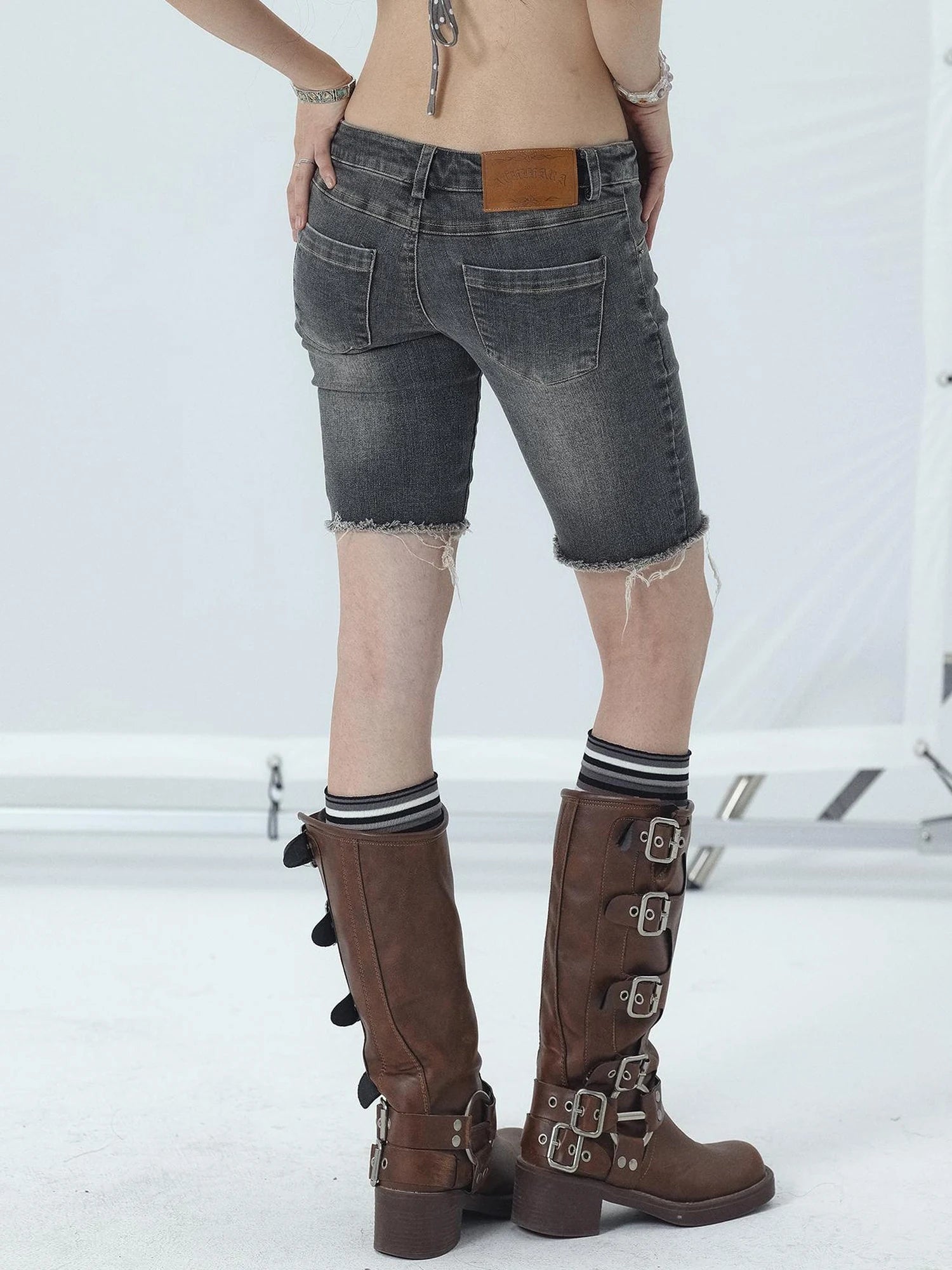 Tomboy Wash Denim Shorts