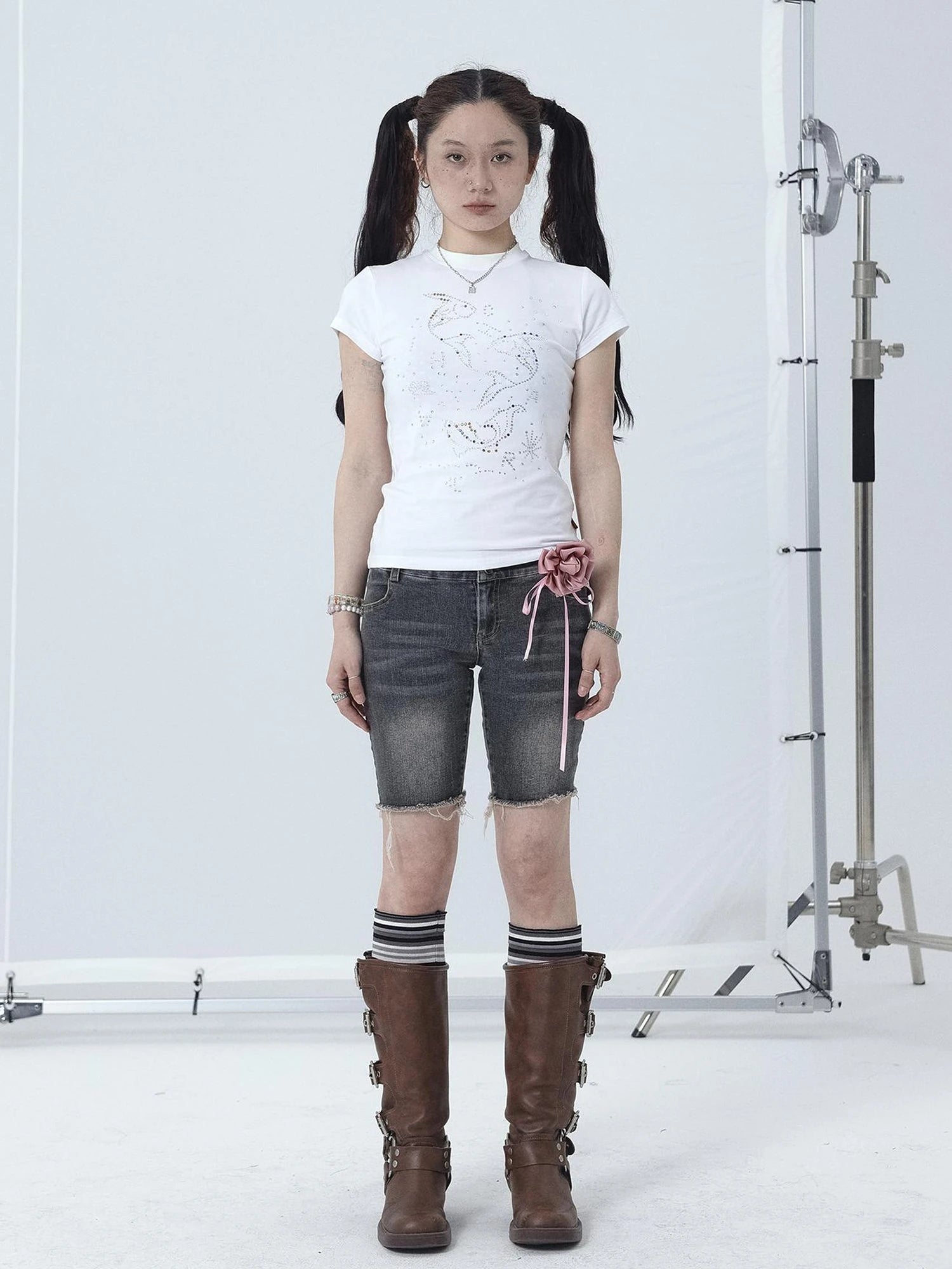 Tomboy Wash Denim Shorts