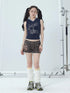 Tropical Fish Rhinestone Sleeveless Crop Top