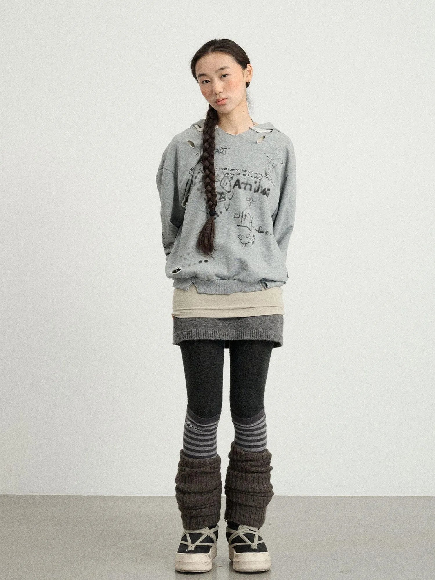 Utopia Distressed Hoodie