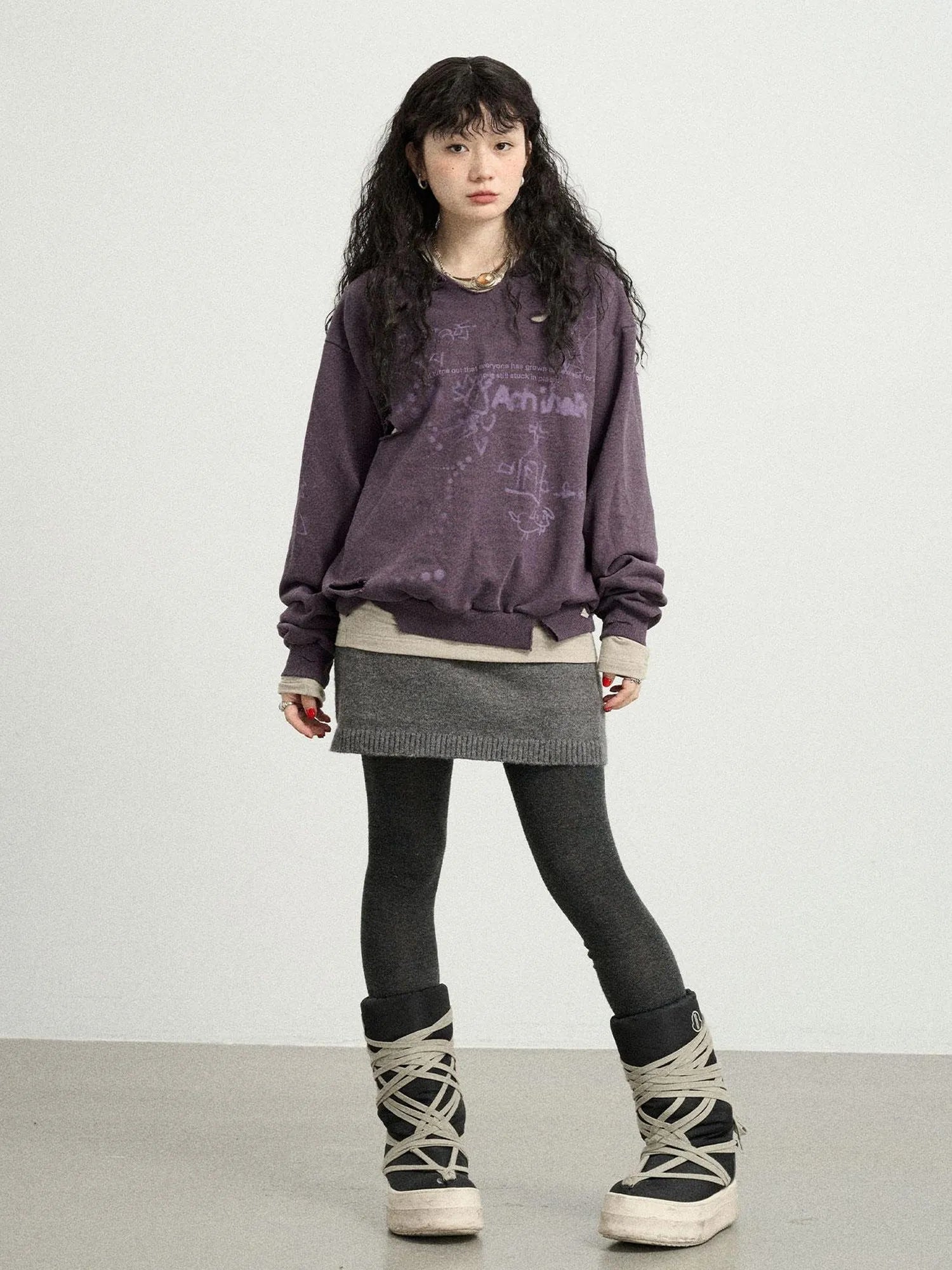 Utopia Distressed Hoodie
