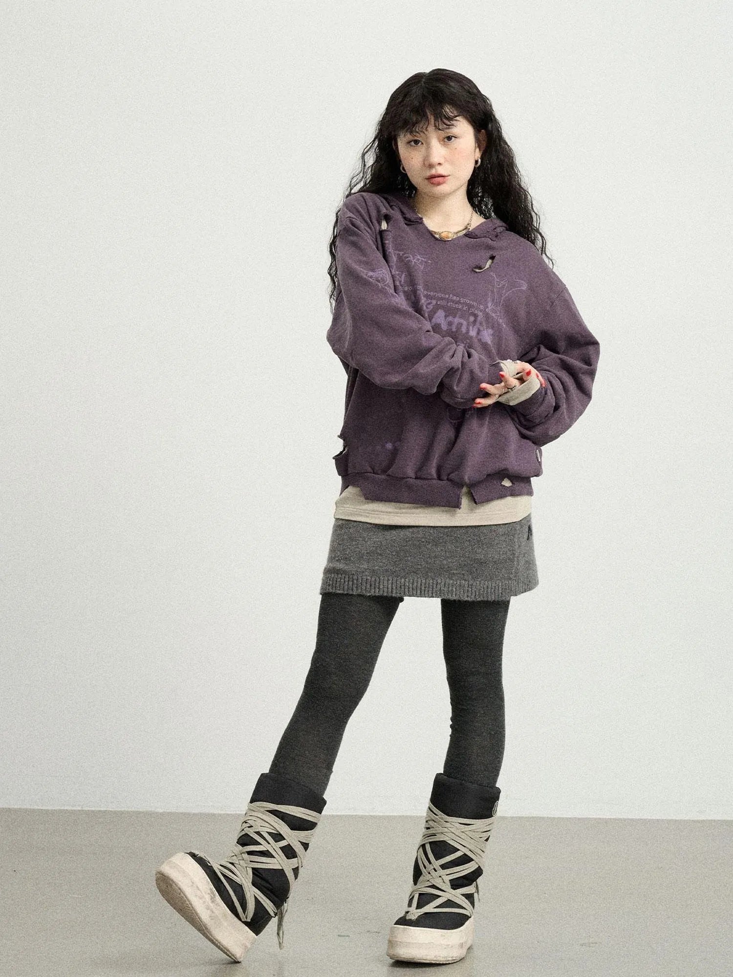 Utopia Distressed Hoodie