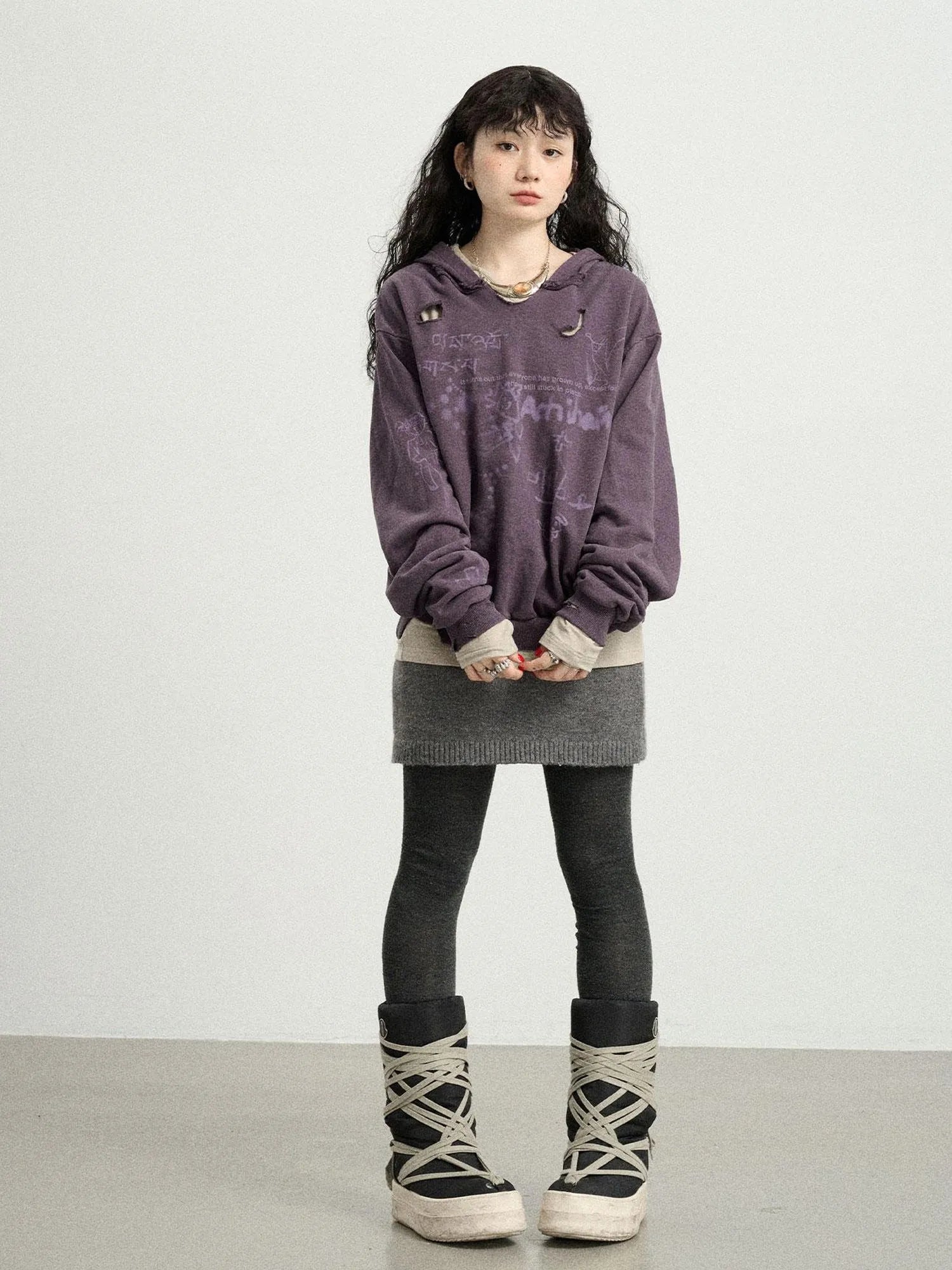 Utopia Distressed Hoodie