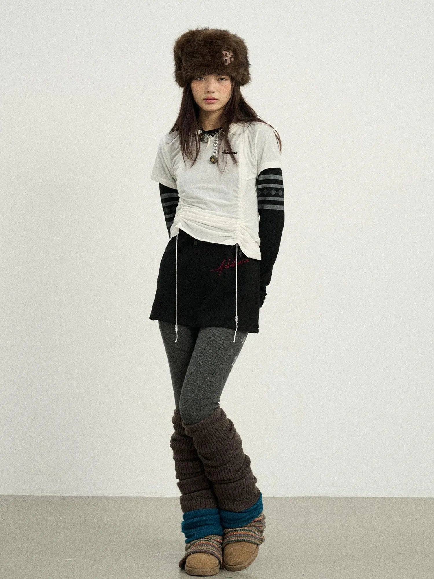 Versatile Drawstring Tee For Year Round Layering