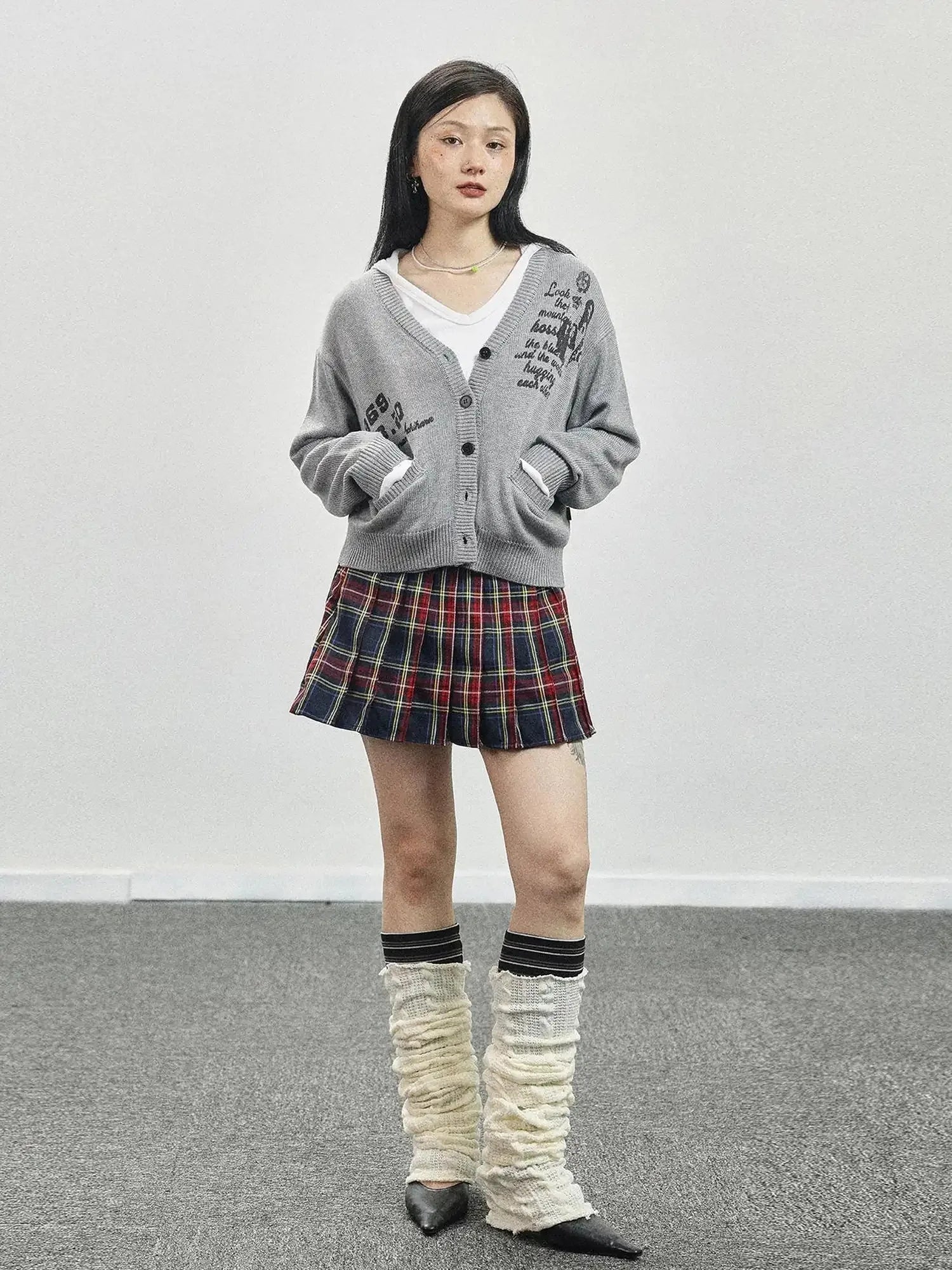 Vintage Love Knit Sweater With Lennon Ono Print