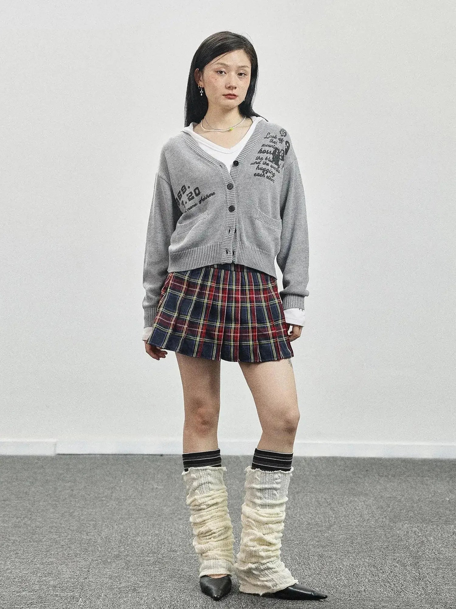 Vintage Love Knit Sweater With Lennon Ono Print