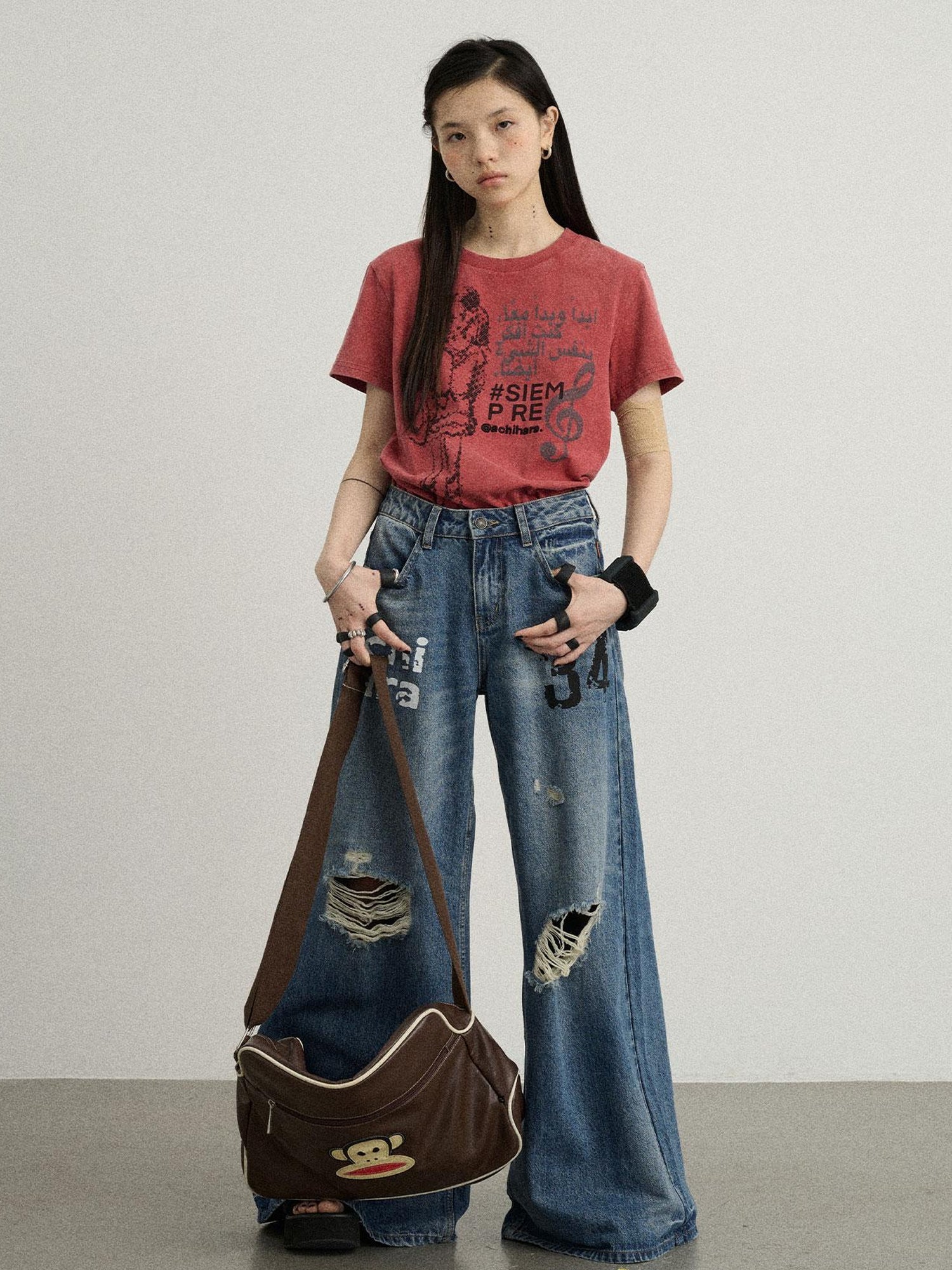 Achihara Vintage Music Radio Tee