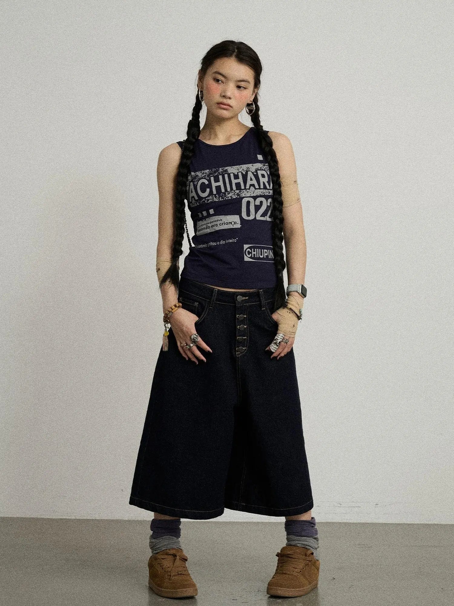 Vintage Pixel Print Summer Vest