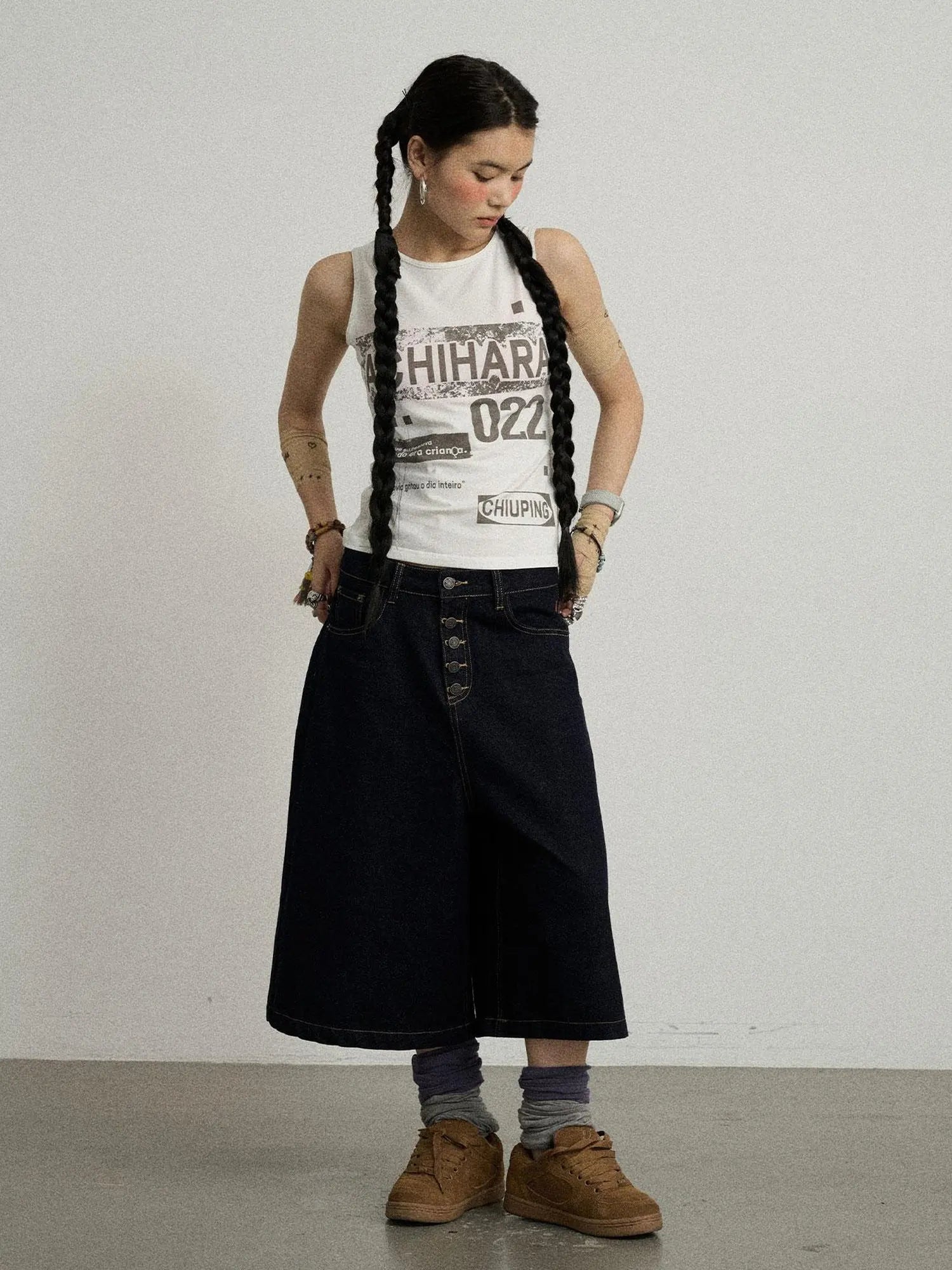 Vintage Pixel Print Summer Vest