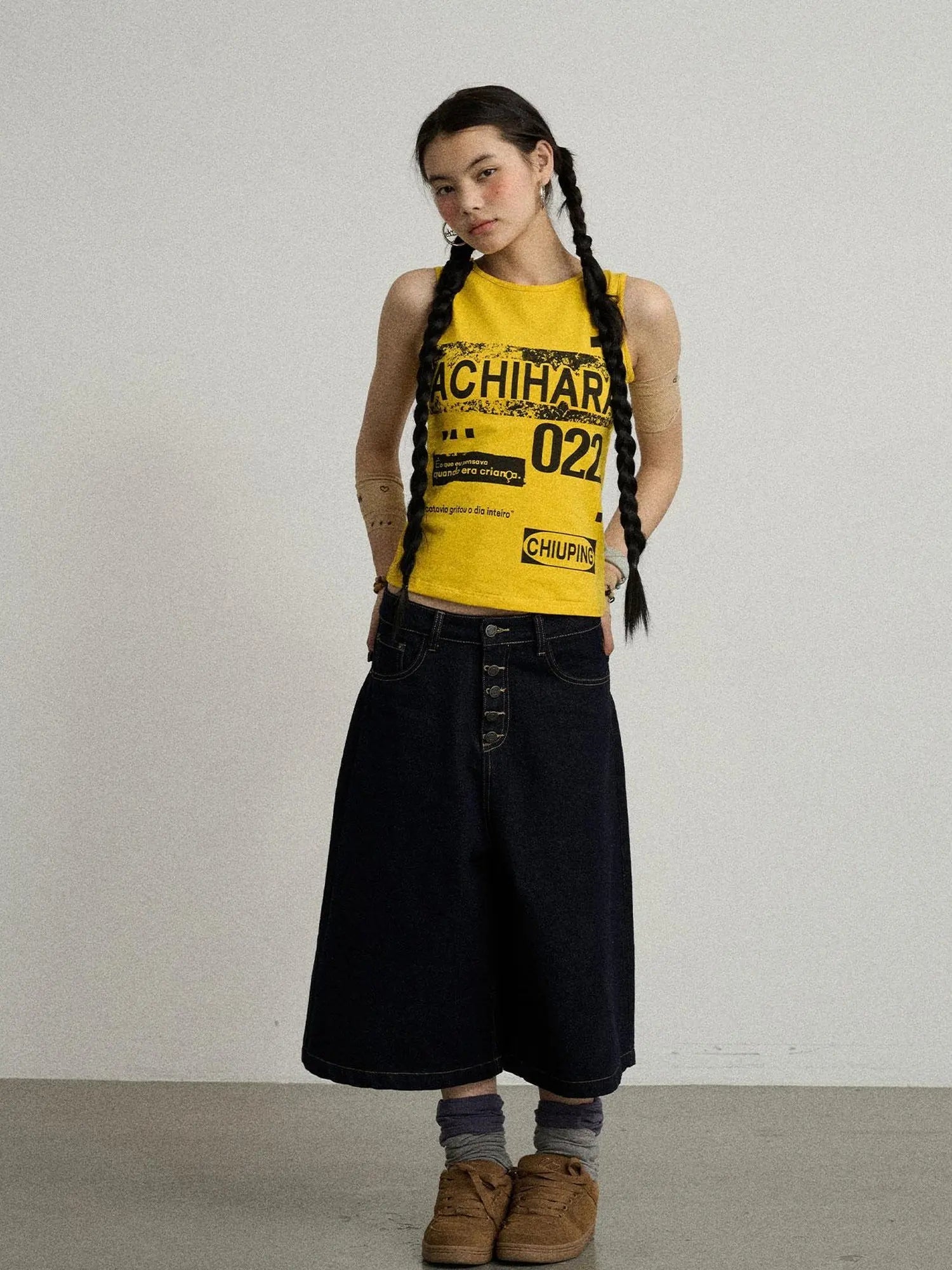 Vintage Pixel Print Summer Vest