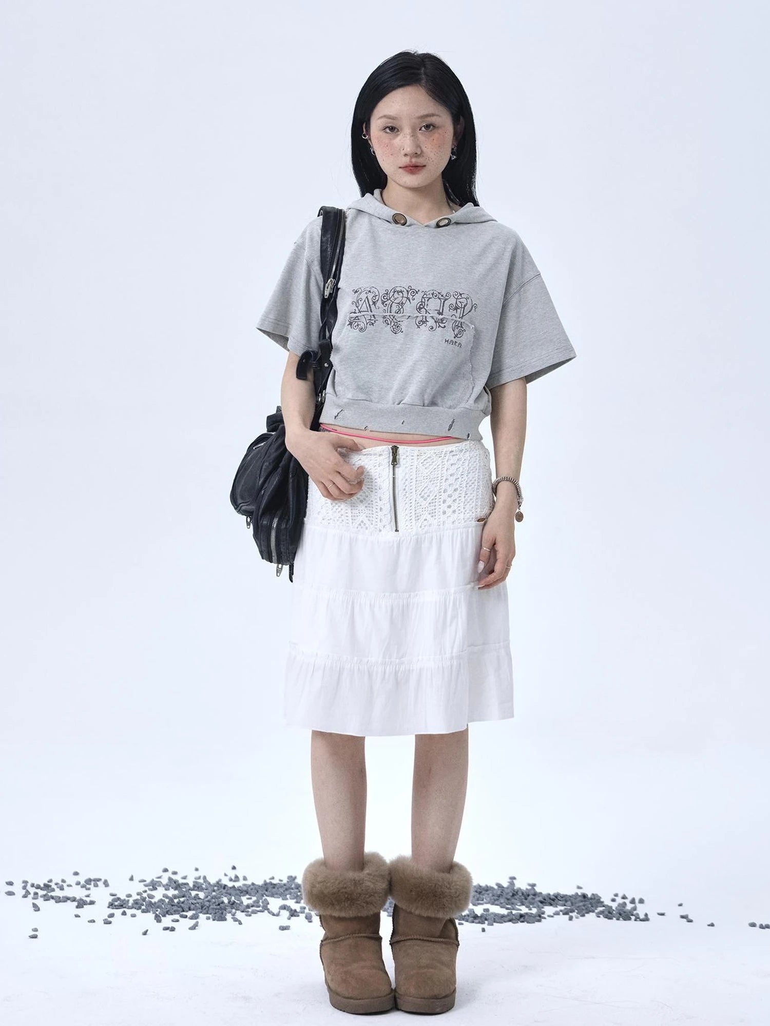 Vintage Washed Cotton Hoodie Tee