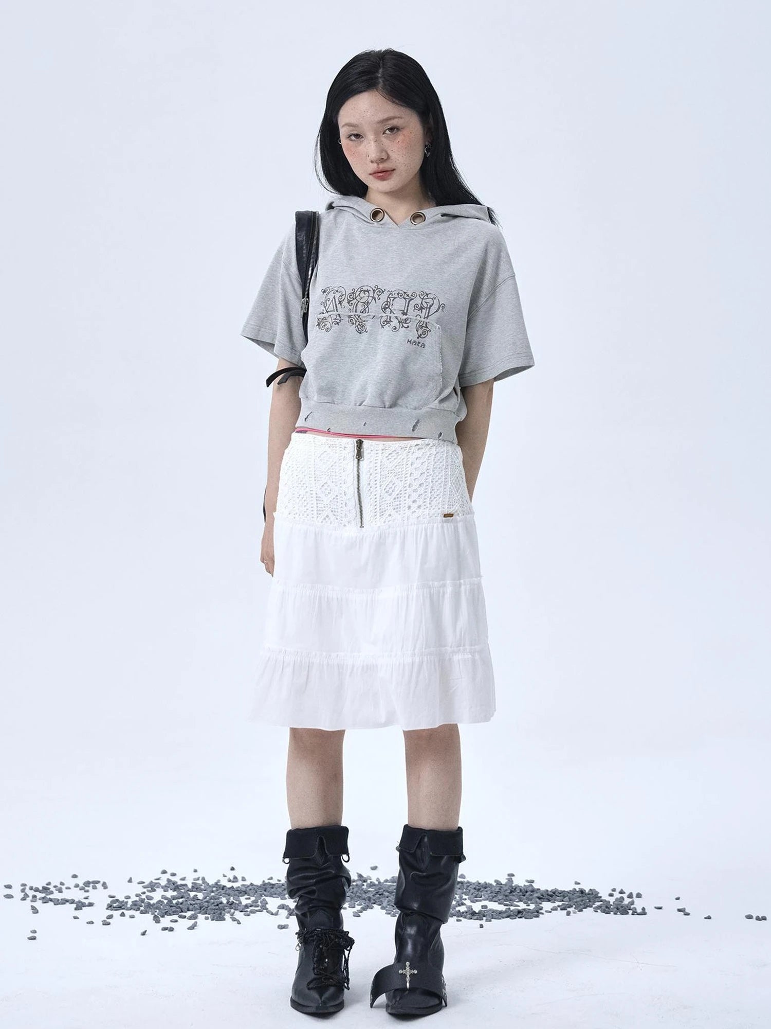 Vintage Washed Cotton Hoodie Tee