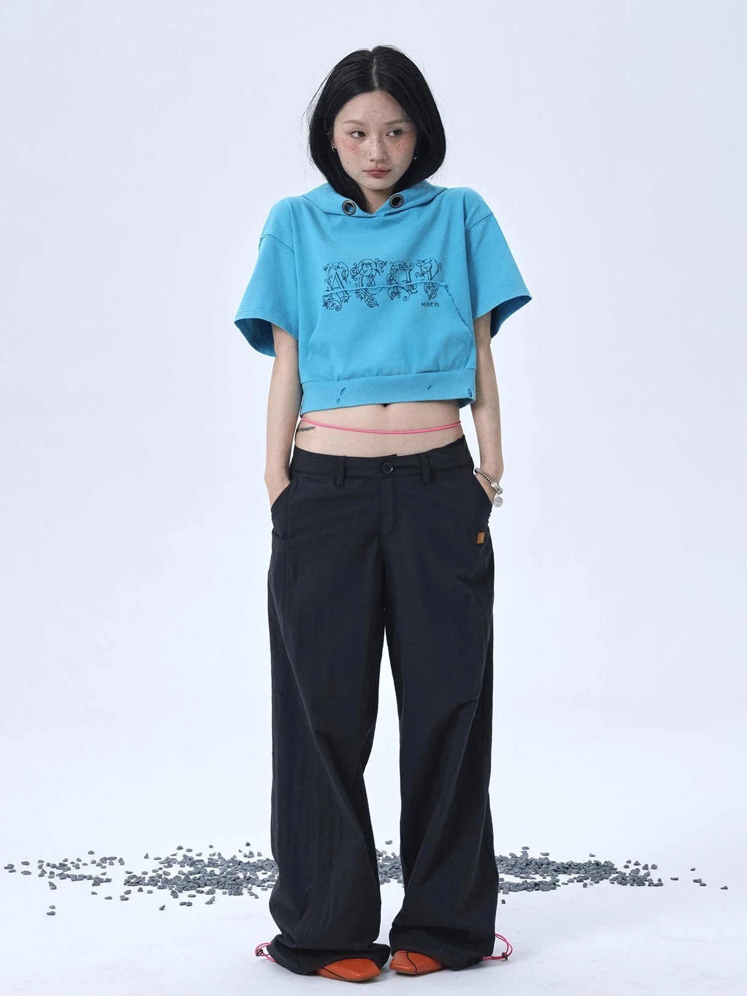 Vintage Washed Cotton Hoodie Tee