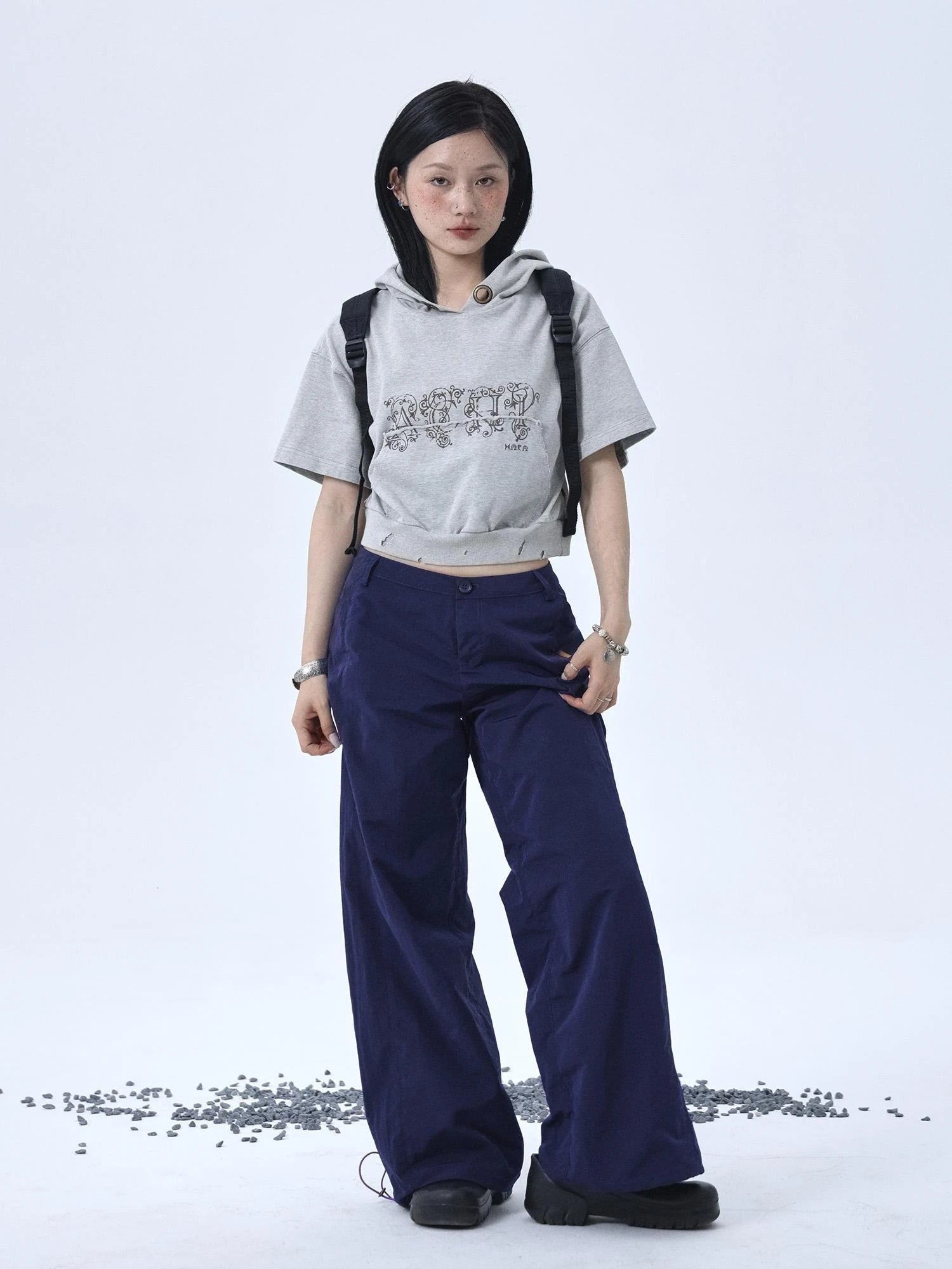 Vintage Washed Cotton Hoodie Tee