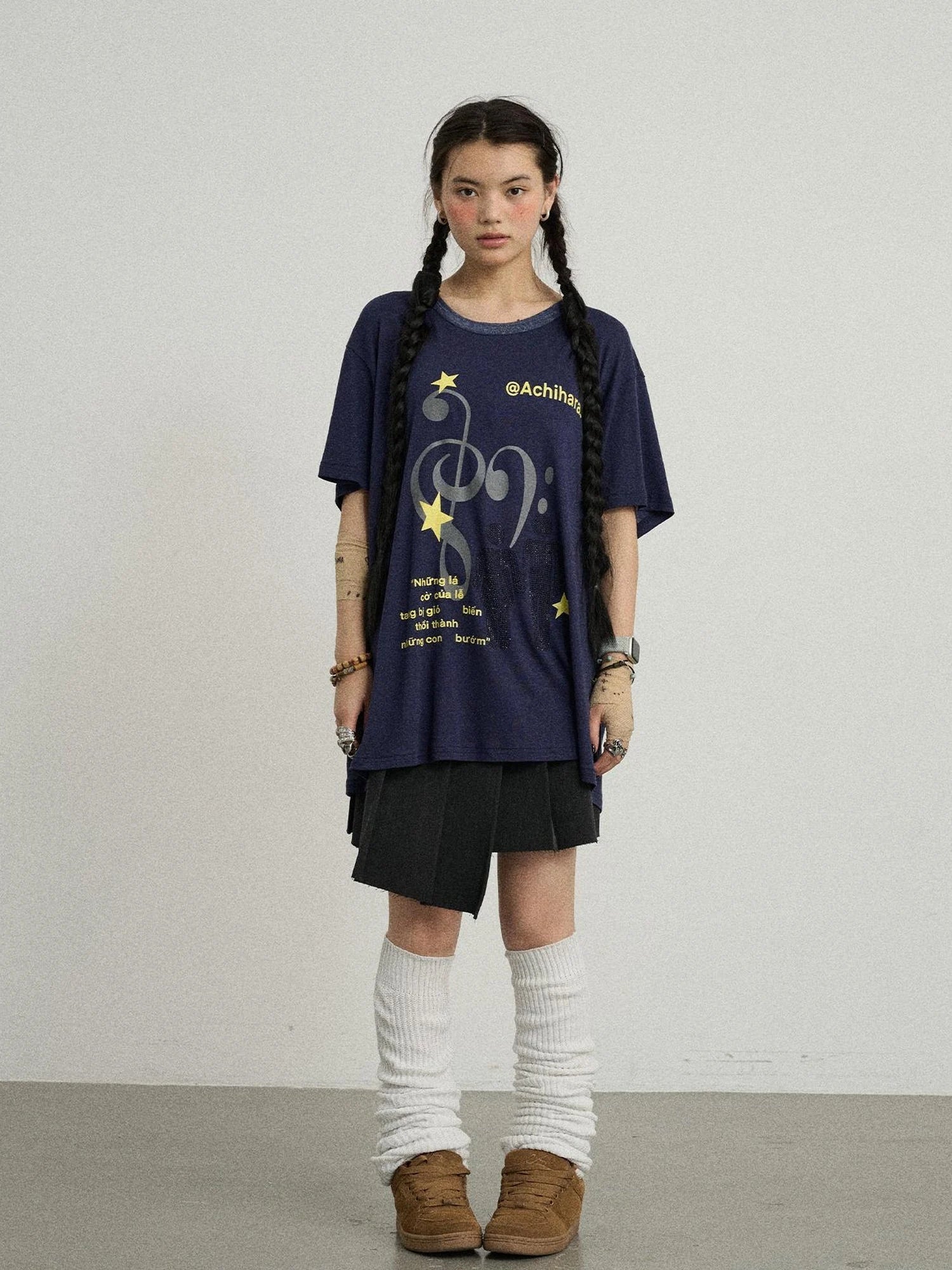 Volcanic Sculpture Pleated Skirt
